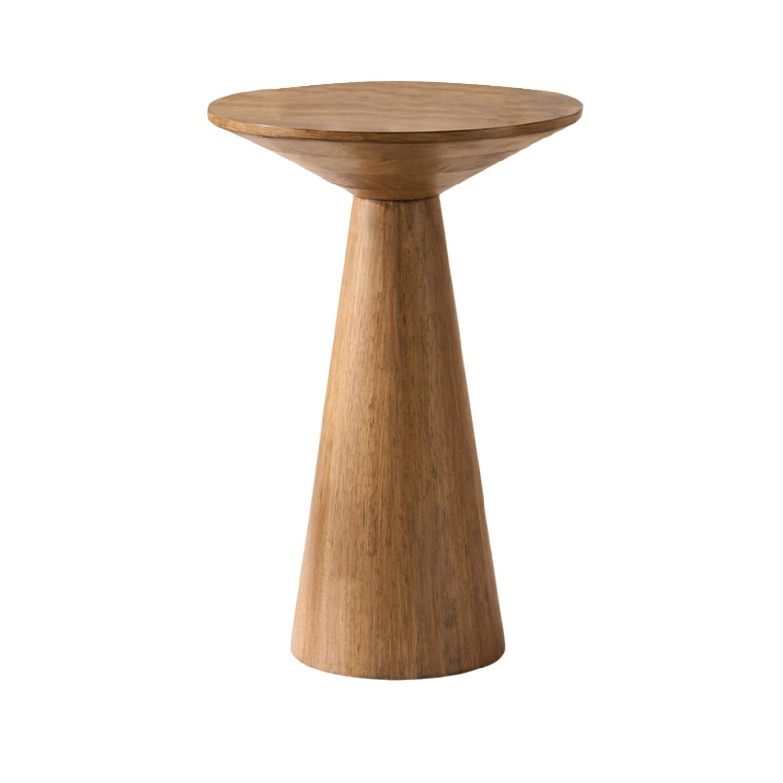 Cagnolier Beistelltisch Runder Beistelltisch aus Holz, klein für Wohnzimmer (1-St), Modern Farmhouse, Pilzform, schmal, Ø34×50 cm, als Nachttisch