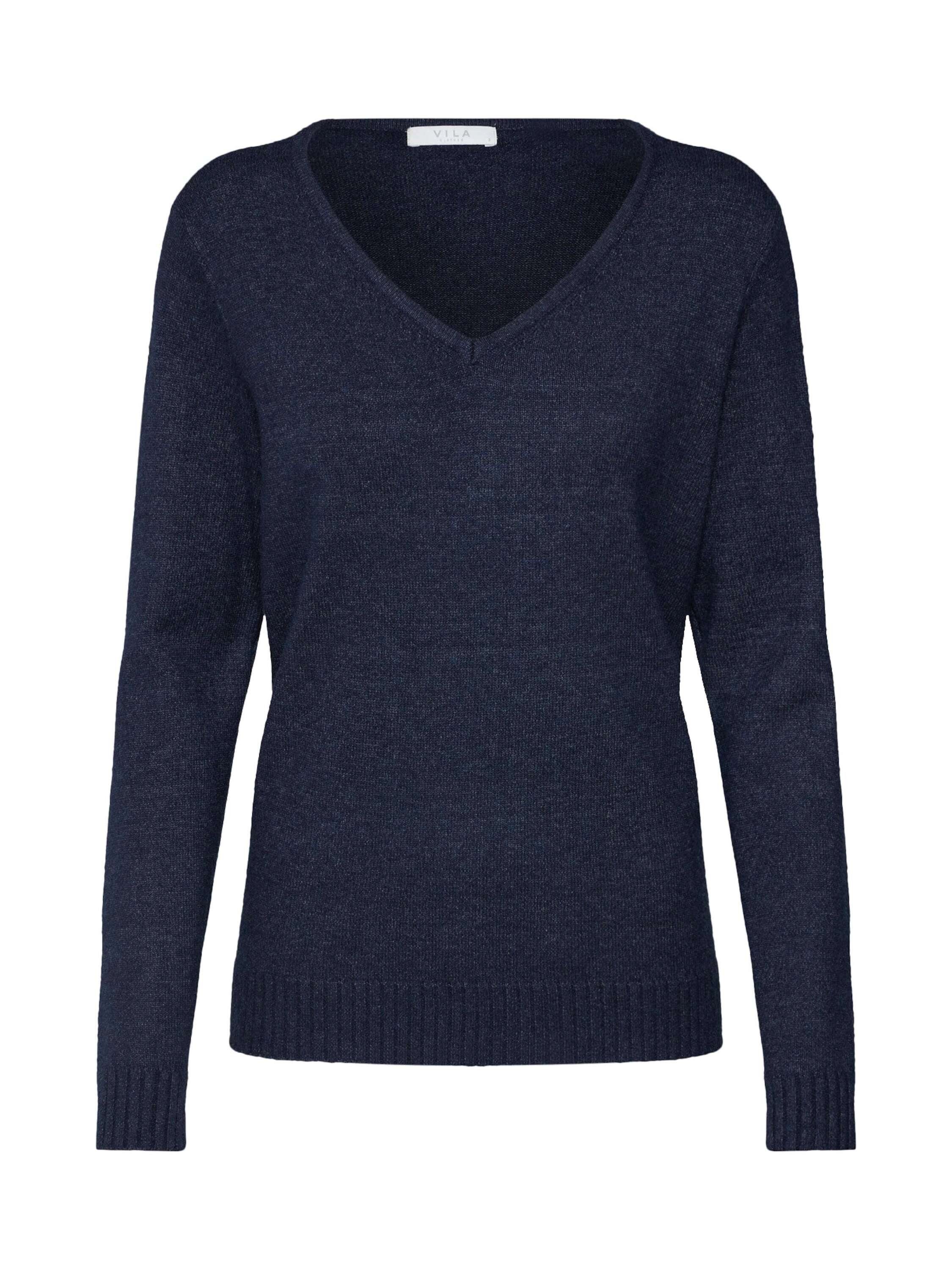 Vila Strickpullover Ril (1-tlg) Plain/ohne Details