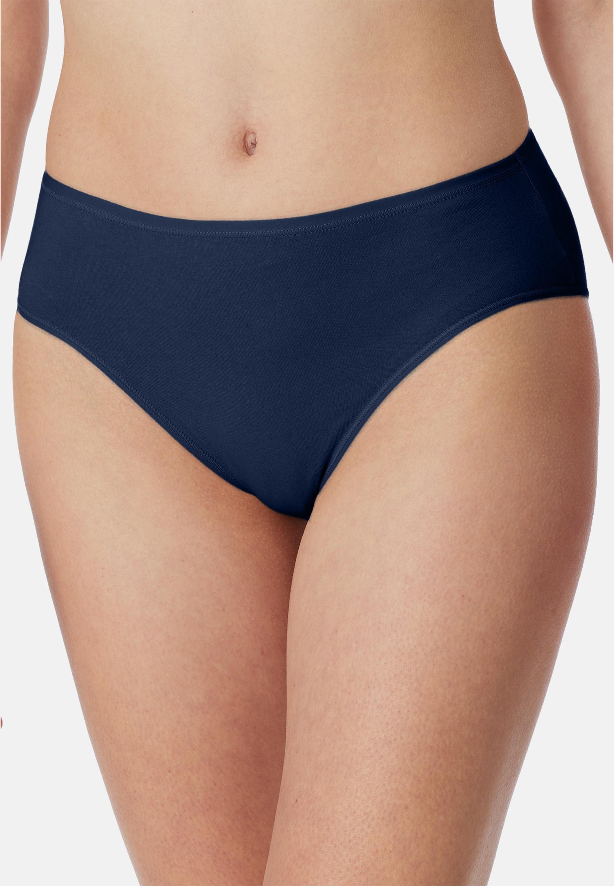 Schiesser Hüftslip 6er Pack Essentials Cotton (Spar-Set, 6-St) Slip - Baumwolle - Atmungsaktiv - Optimale Passform