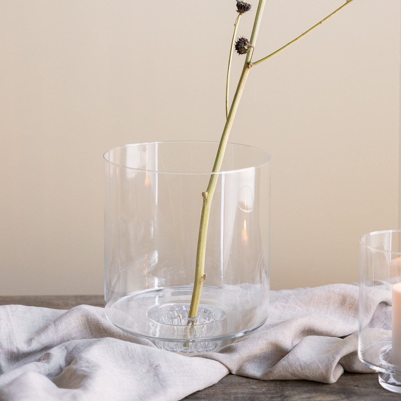 Storefactory Scandinavia Dekovase Vase HAMNBY L klar, Ø 24x29cm günstig online kaufen