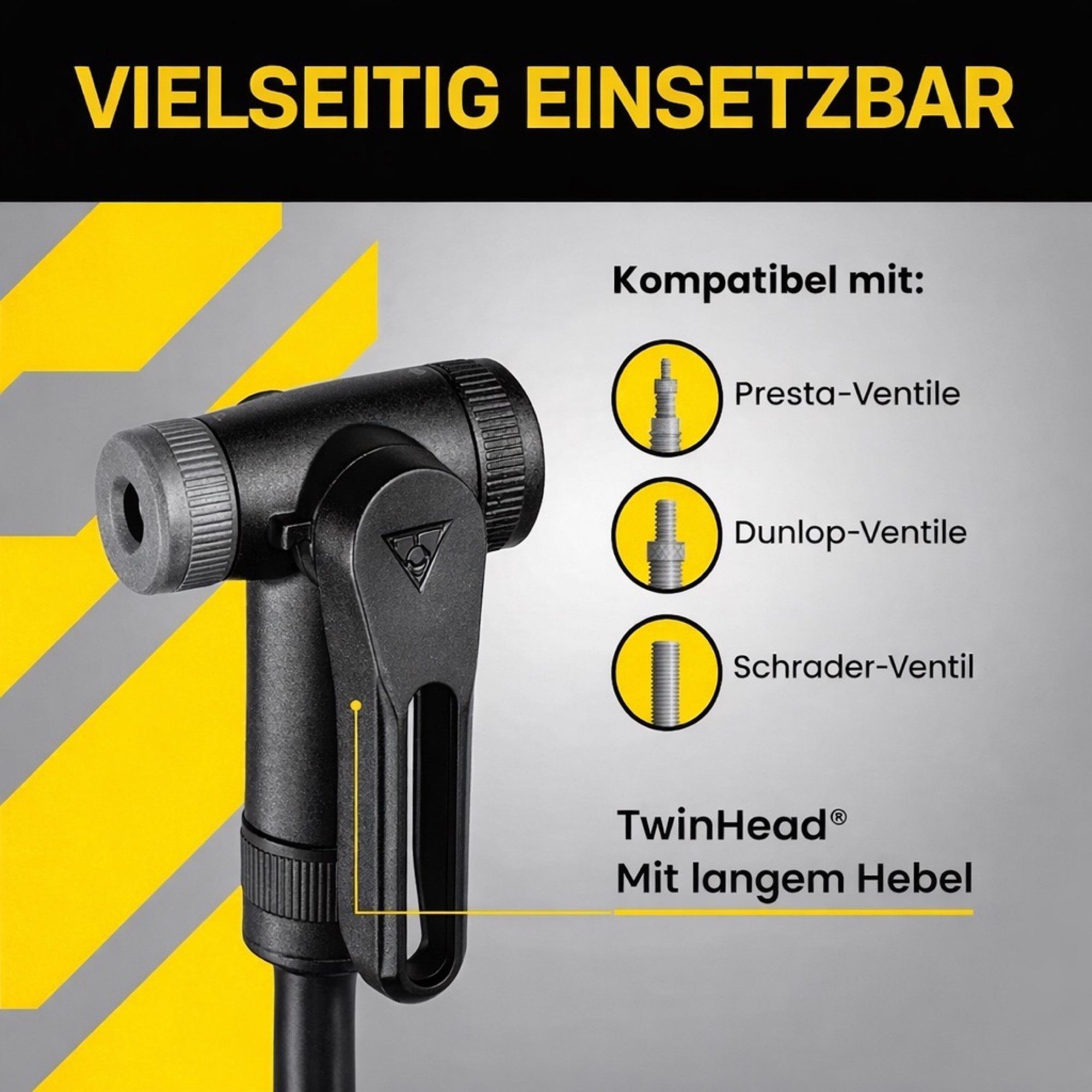 Topeak Fahrradpumpe Topeak JOE BLOW Sport III Fahrrad Stand Pumpe SV AV DV MTB City Ebike