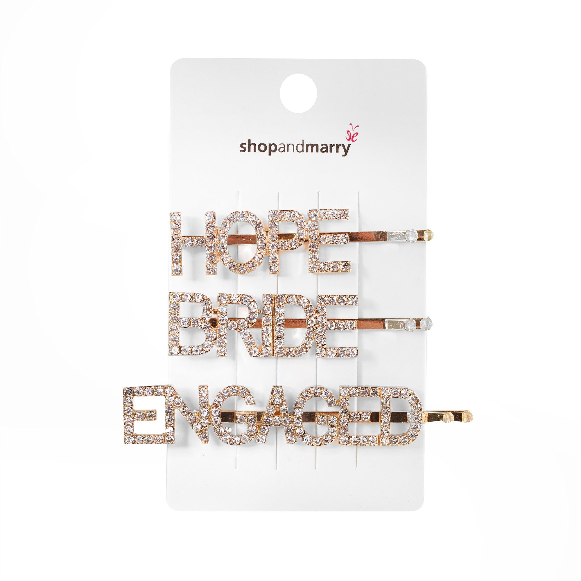 shopandmarry Haarspange Заколкиset für die Braut in gold