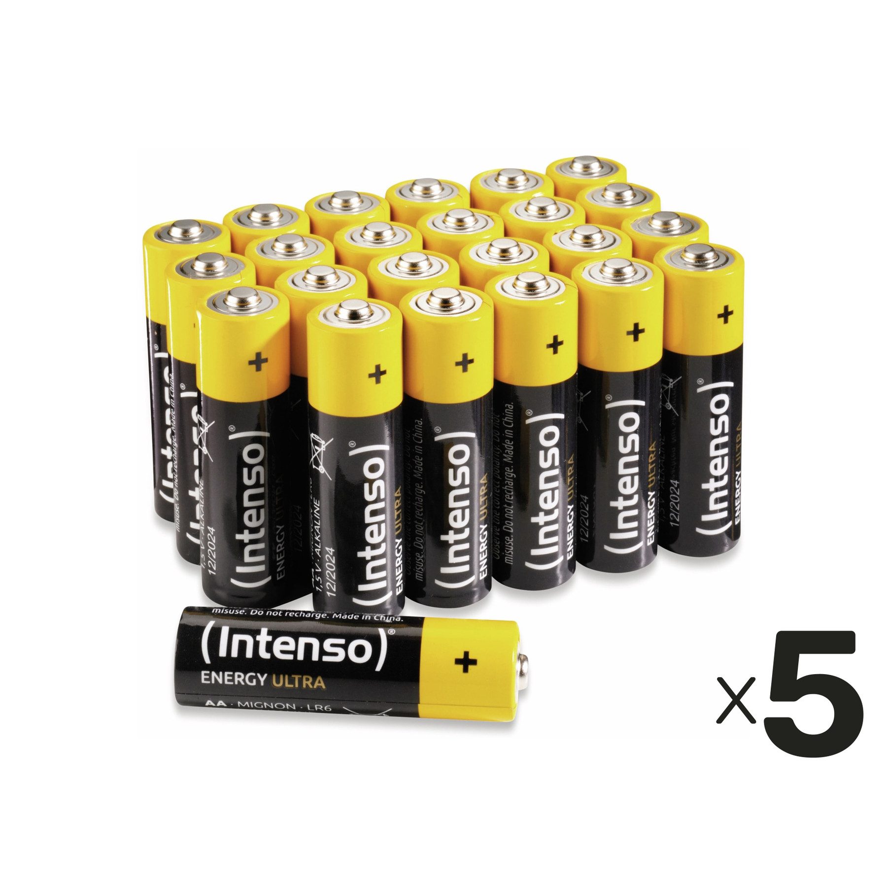 Intenso INTENSO Mignon-Batterie-Set Energy Ultra, AA LR06, Alkaline, 120 Stück Batterie