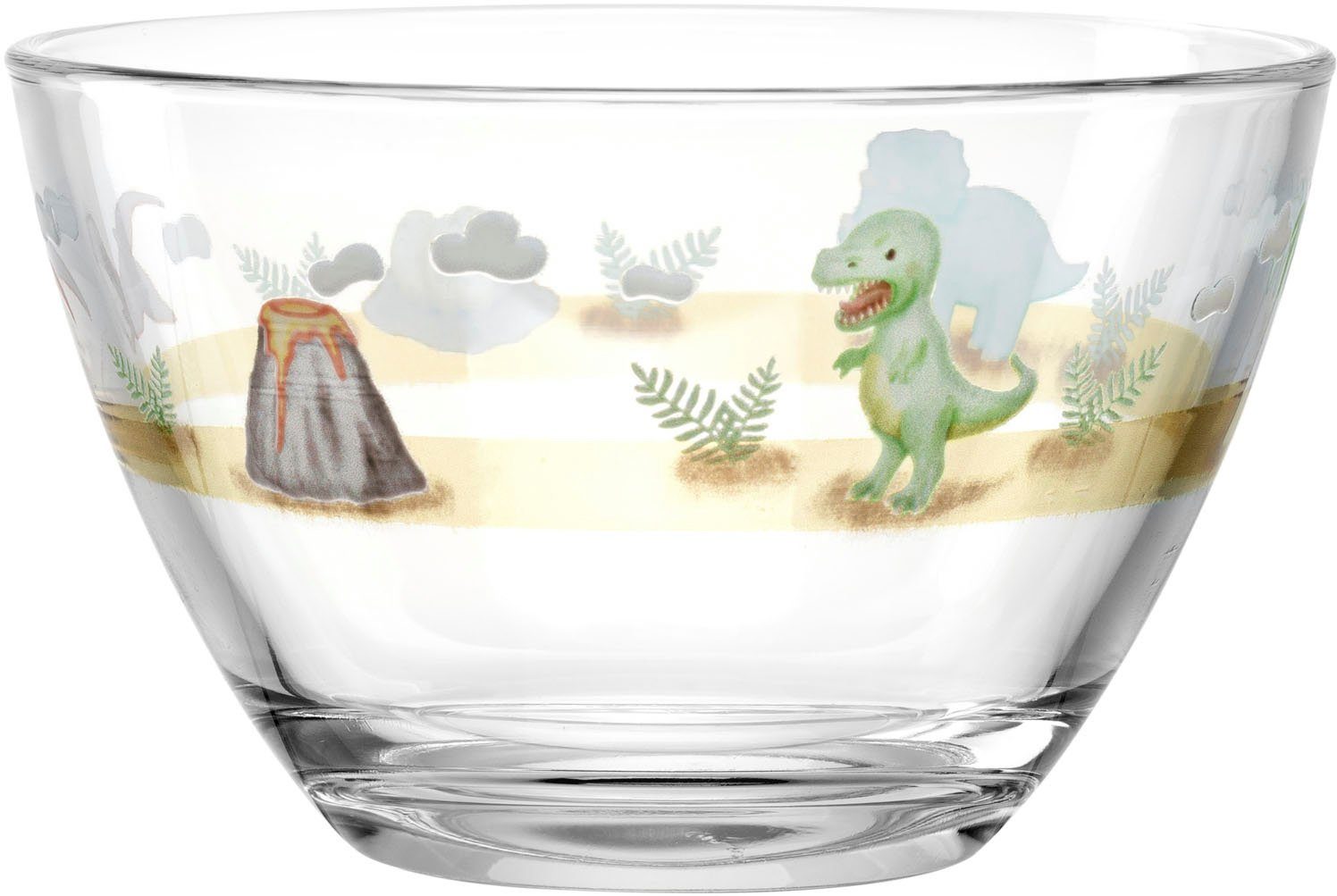 LEONARDO Kinderschale BAMBINI AVVENTURA, Glas, (Set, 6-tlg), 12 cm, Kalk-Natron-Glas