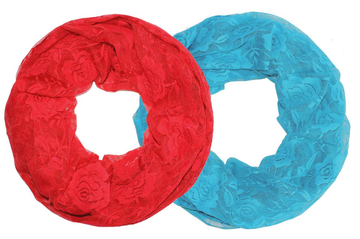 Loop Leichter Schlauchschal Loop Schal Transparenter Rundschal