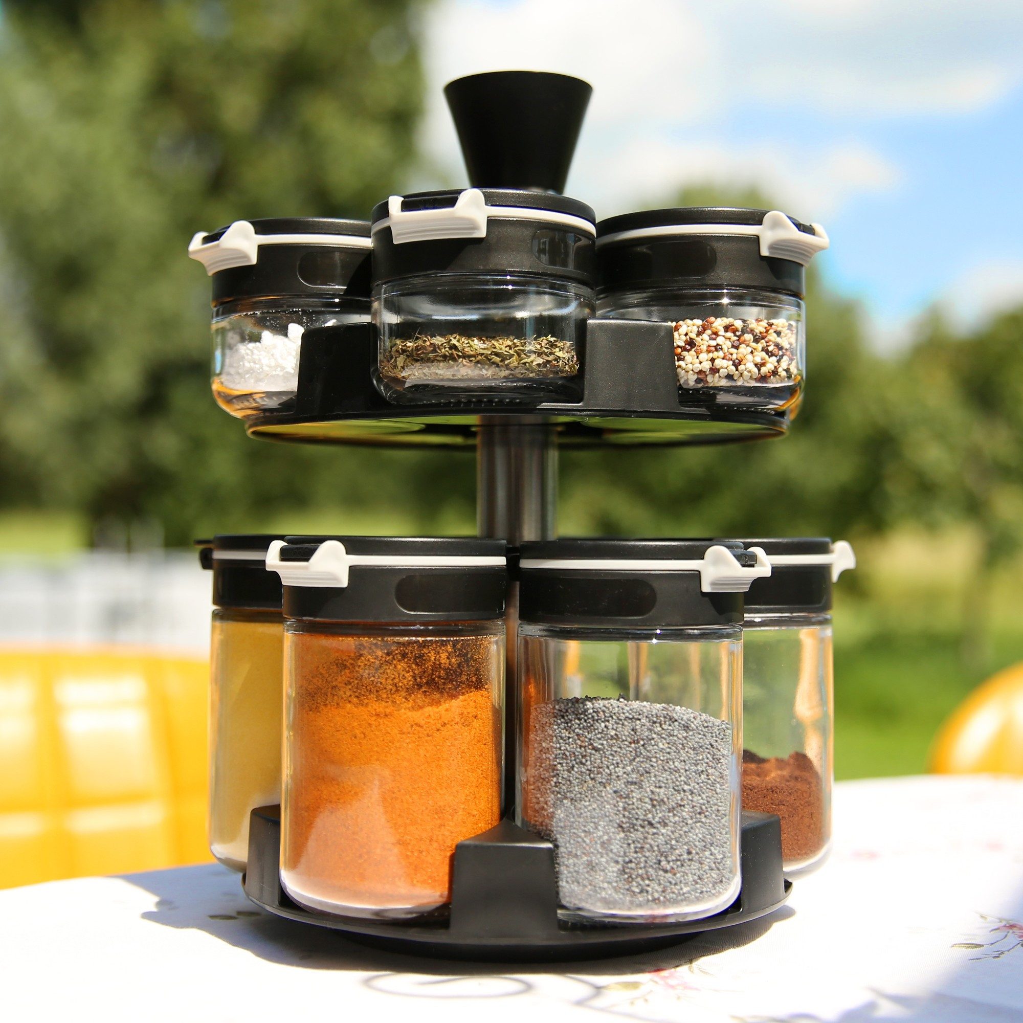yourGEAR Gewürzkarussell your GEAR Gewürzstreuer Double-Flip 12 Gewürzdosen günstig online kaufen