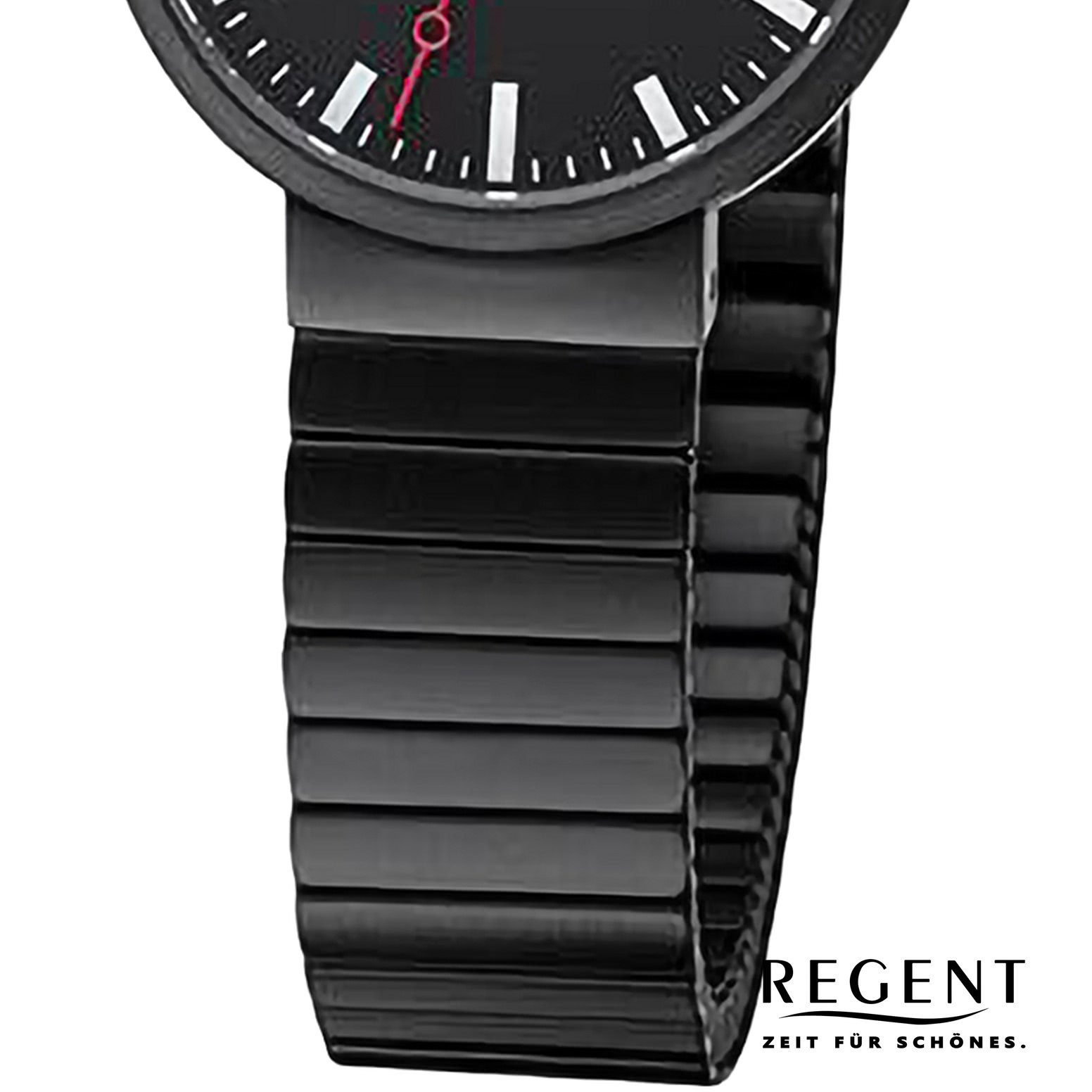 Regent Quarzuhr Regent Damen Armbanduhr Analog, (Analoguhr), Damen Armbanduhr rund, extra groß (ca. 29mm), Edelstahlarmband