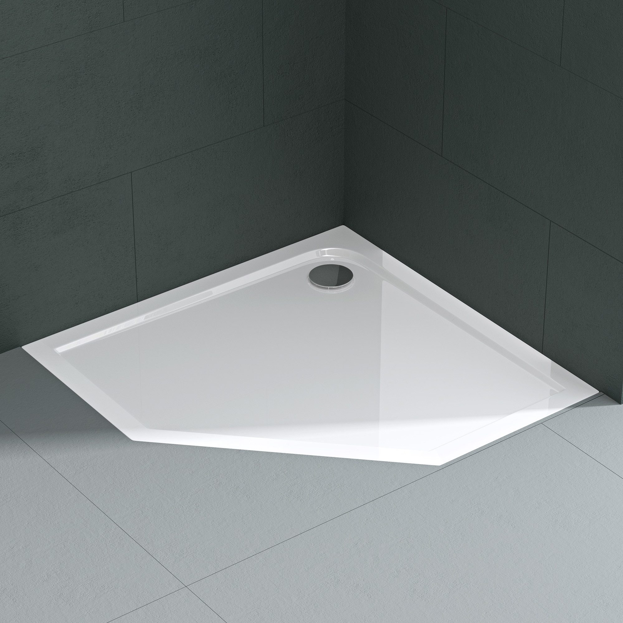 Mai & Mai Duschwanne Duschtasse Fünfeck Faro05 NEU, Fünfeckig, Acryl günstig online kaufen