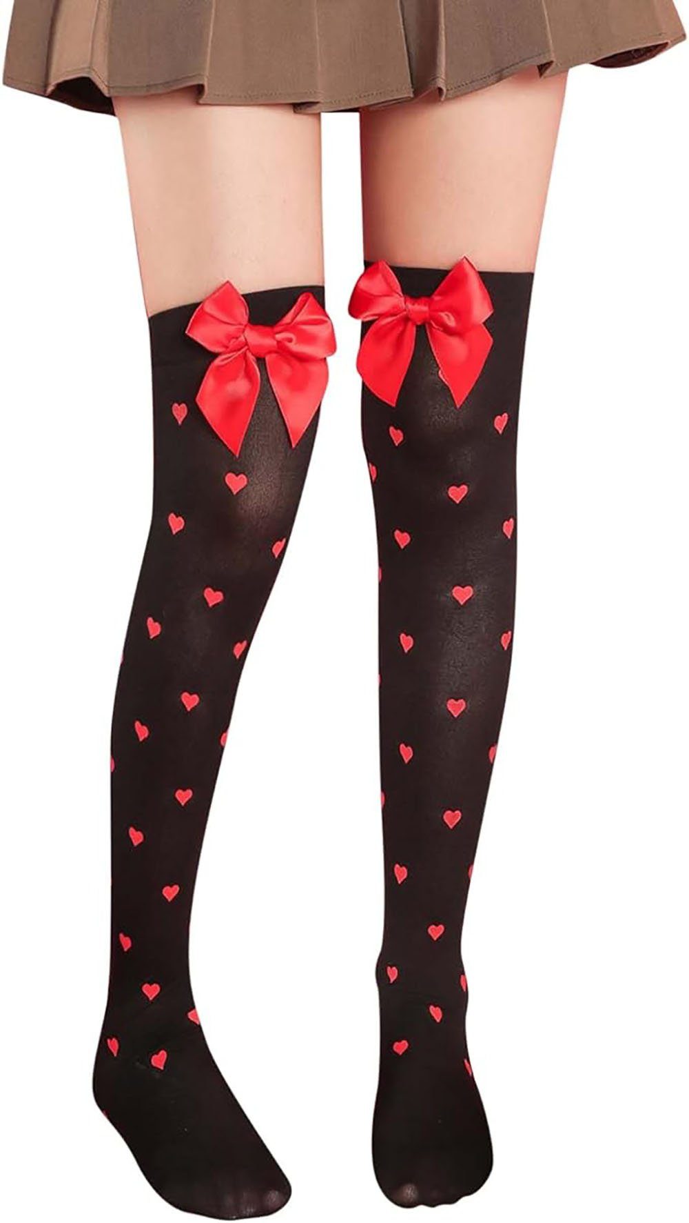 Herz Valentinstag Accessoires Hornhaut CTGtree Socken (1-Paar) Feinsocken Socken