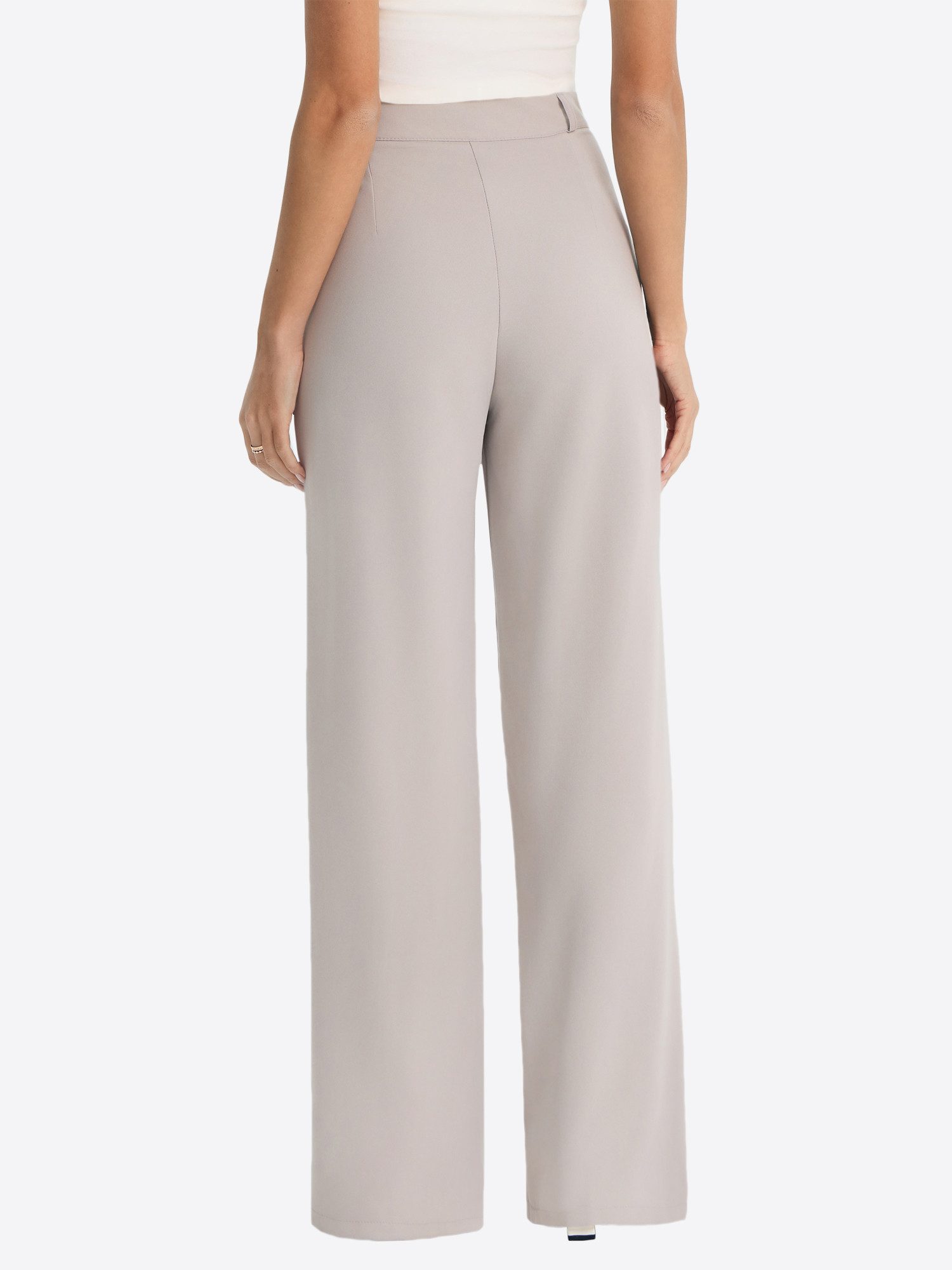 Imily Bela Marlene-Hose Damen Businesshose weitem Anzughose (Packung, 1-tlg., 1per-Pack) mit Knöpfen