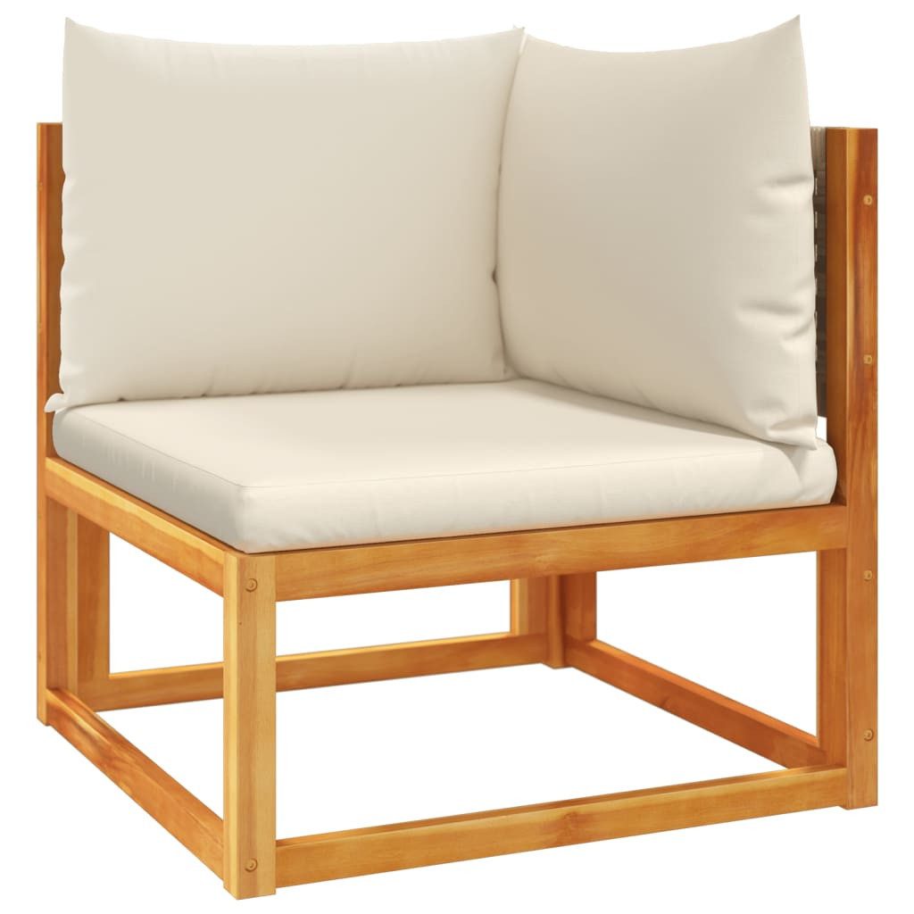 vidaXL Loungesofa Garten-Ecksofa mit Kissen Massivholz, günstig online kaufen