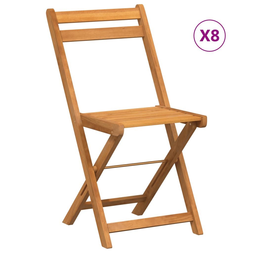 vidaXL Gartenstuhl Bistrostühle 8 Stk. Klappbar günstig online kaufen
