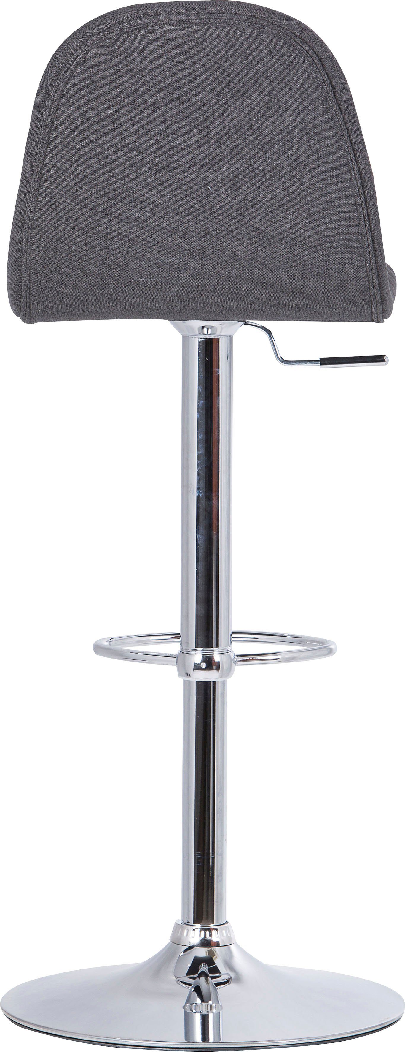 byLIVING Barhocker Casino 01 (Set, 2 St), drehbar mit Höhenverstellung, Bezug in Webstoff, Metall-Gestell