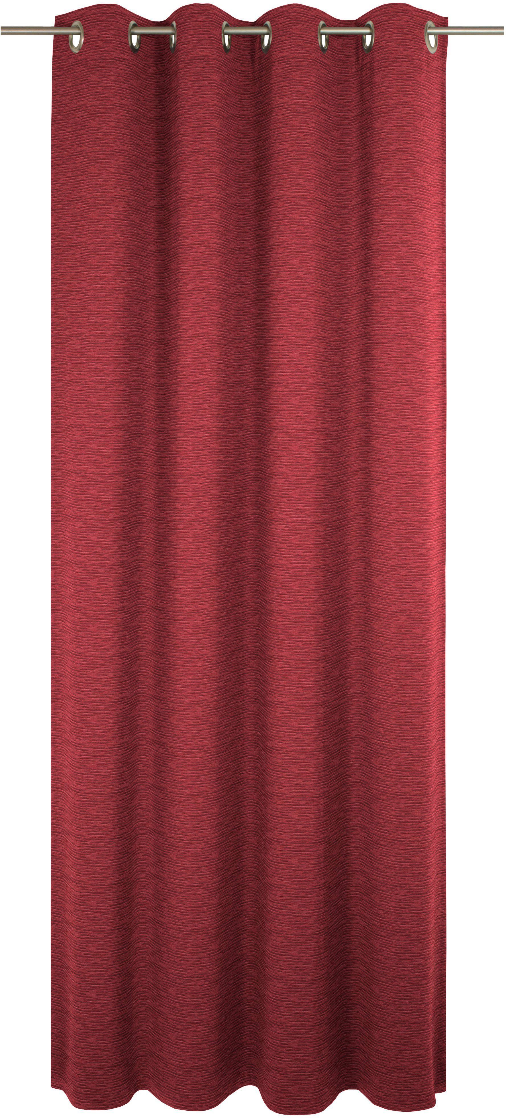 Ösen rot Maß Vorhang B, (1 Wirth, nach blickdicht, Trondheim St),