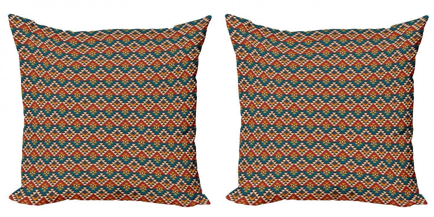 Kissenbezüge Modern Abakuhaus Entwurf Stück), aztekisch Doppelseitiger mexikanischer Accent Vintage (2 Digitaldruck