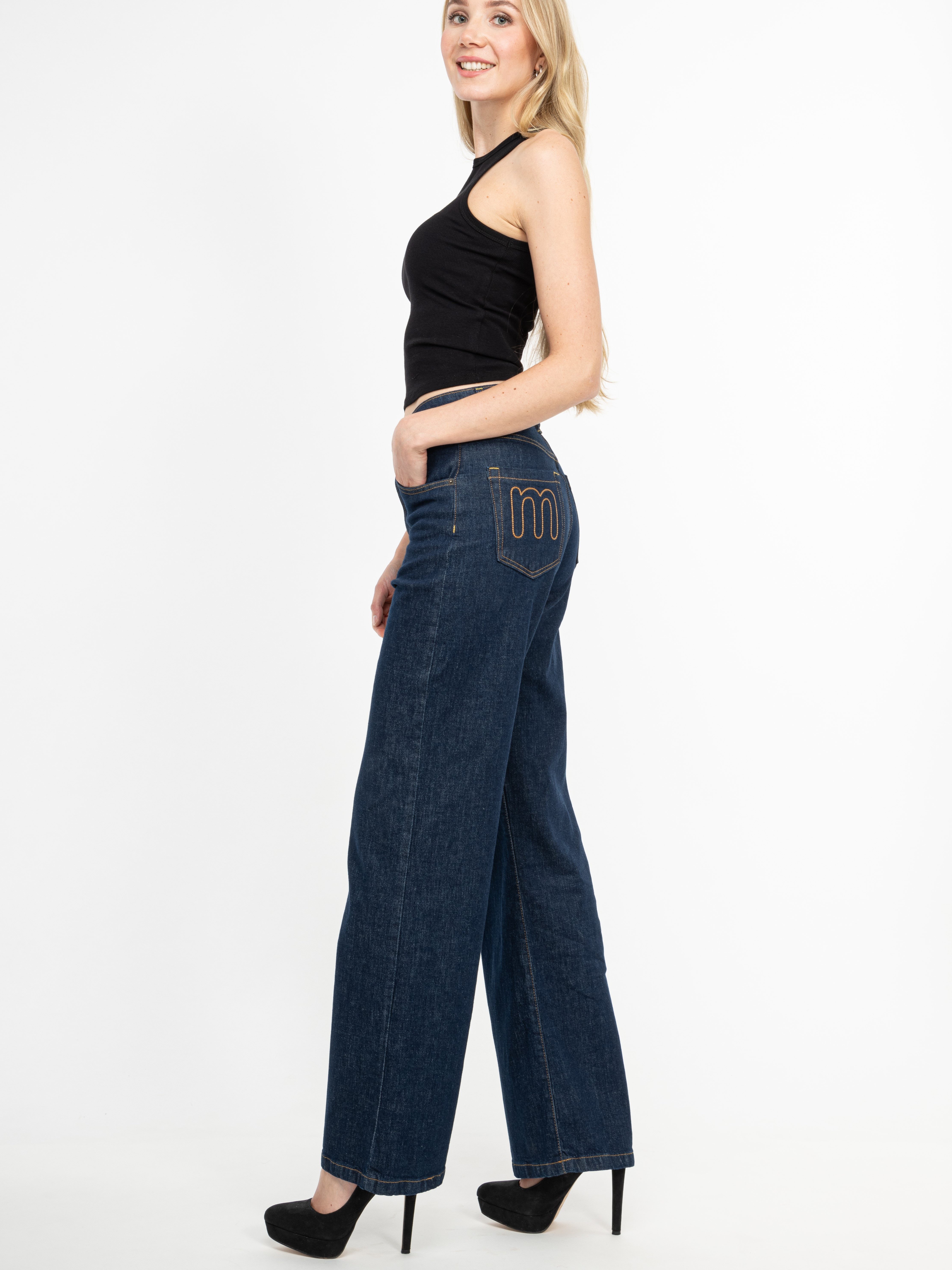 maracujaaa 5-Pocket-Hose 70053 JEANS wide leg extra langes Bein