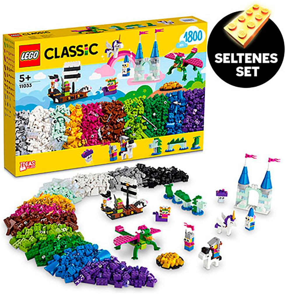 LEGO® Fantasie-Universum Kreativ-Bauset (11033), LEGO® Classic Konstruktionsspielsteine, (1800 St), Made in Europe
