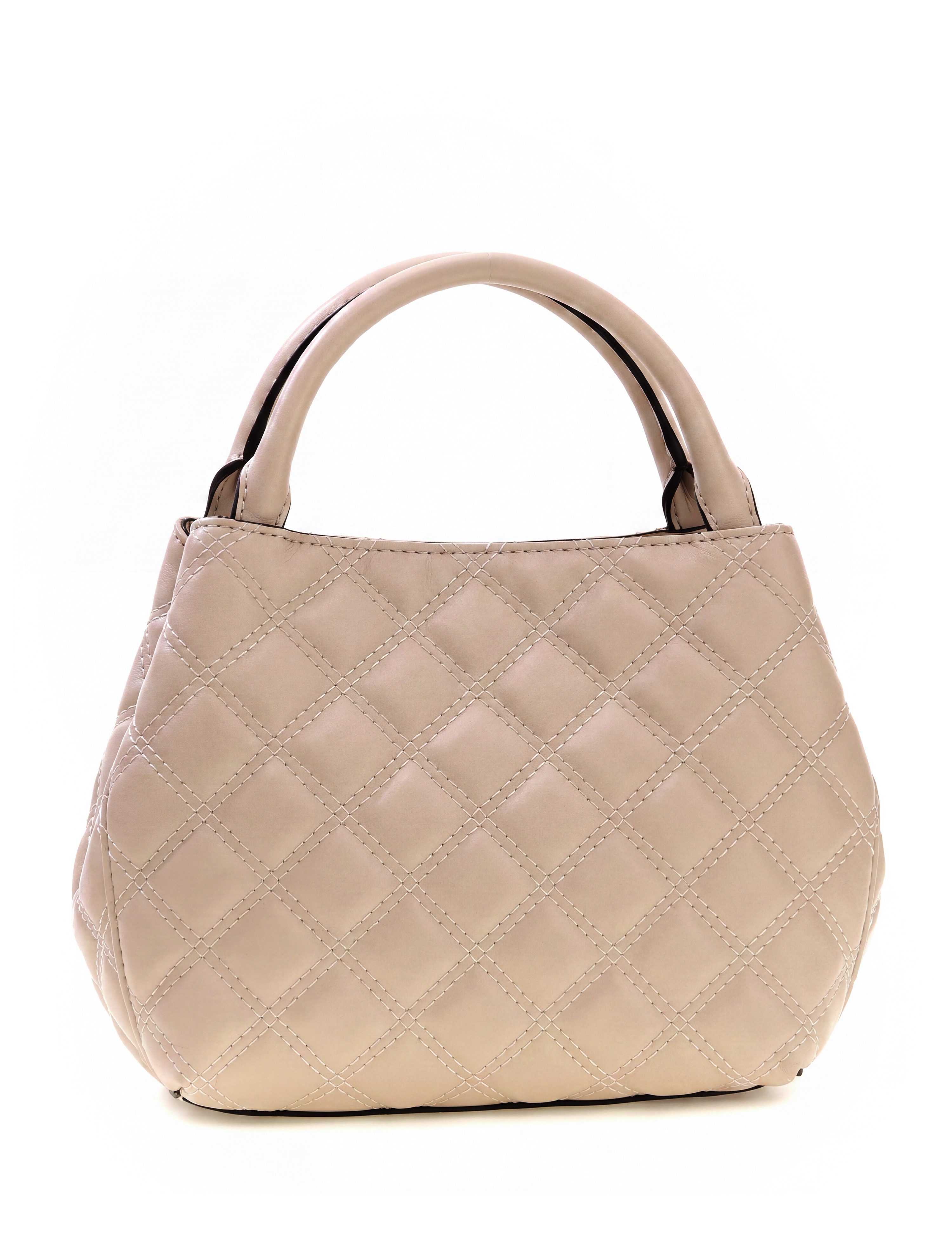 Guess Schultertasche JULIET MINI SATCHEL, Damen Henkeltasche, Umhängetasche mit edlem Dreieckslogo – Bild 4 von 5