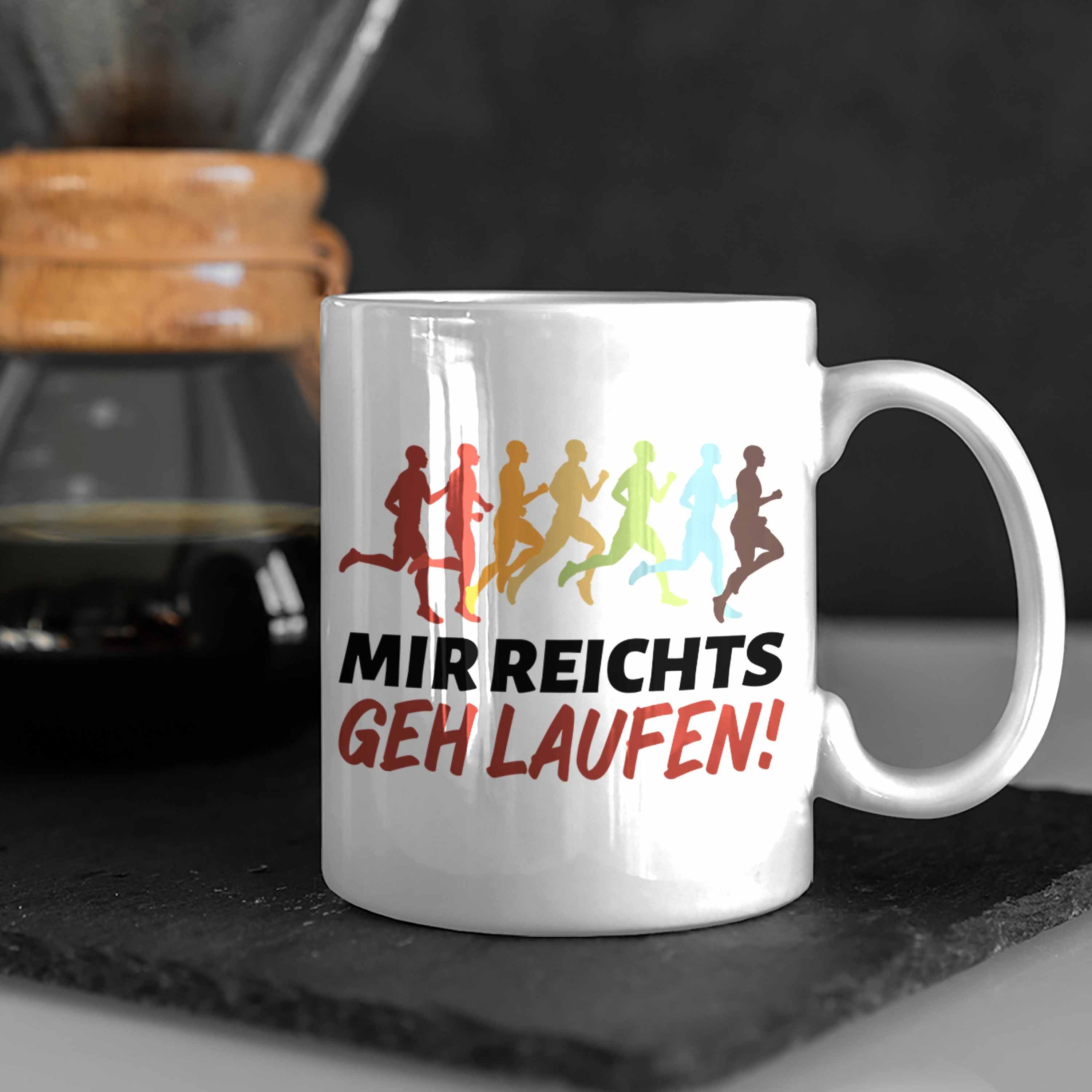 Trendation Geh Tasse Geschenk Mir Laufen Geschenkid Weiss für Reichts Tasse Jogger Läufer Ich