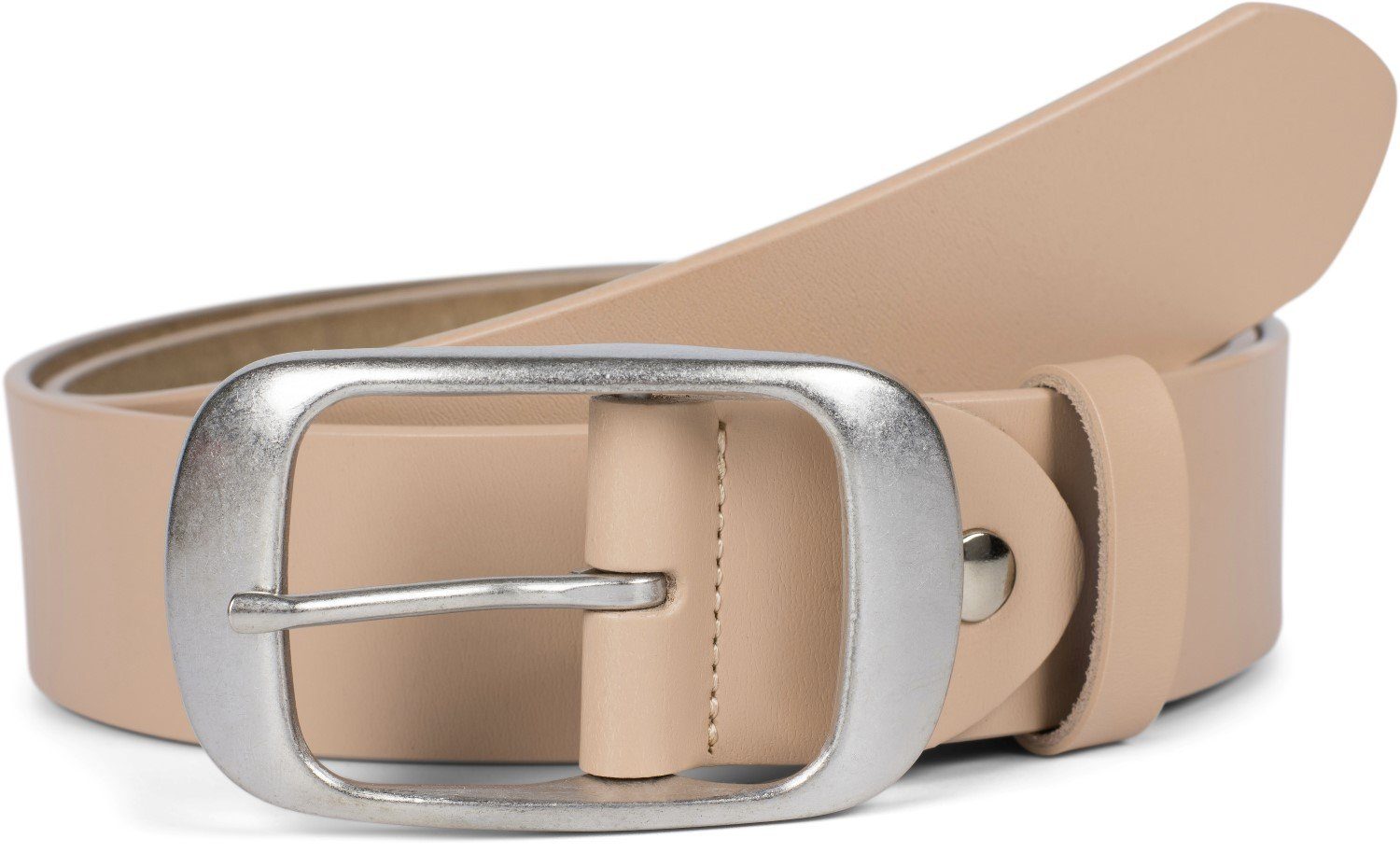 styleBREAKER Ledergürtel Unisex Leder Gürtel Unifarben günstig online kaufen