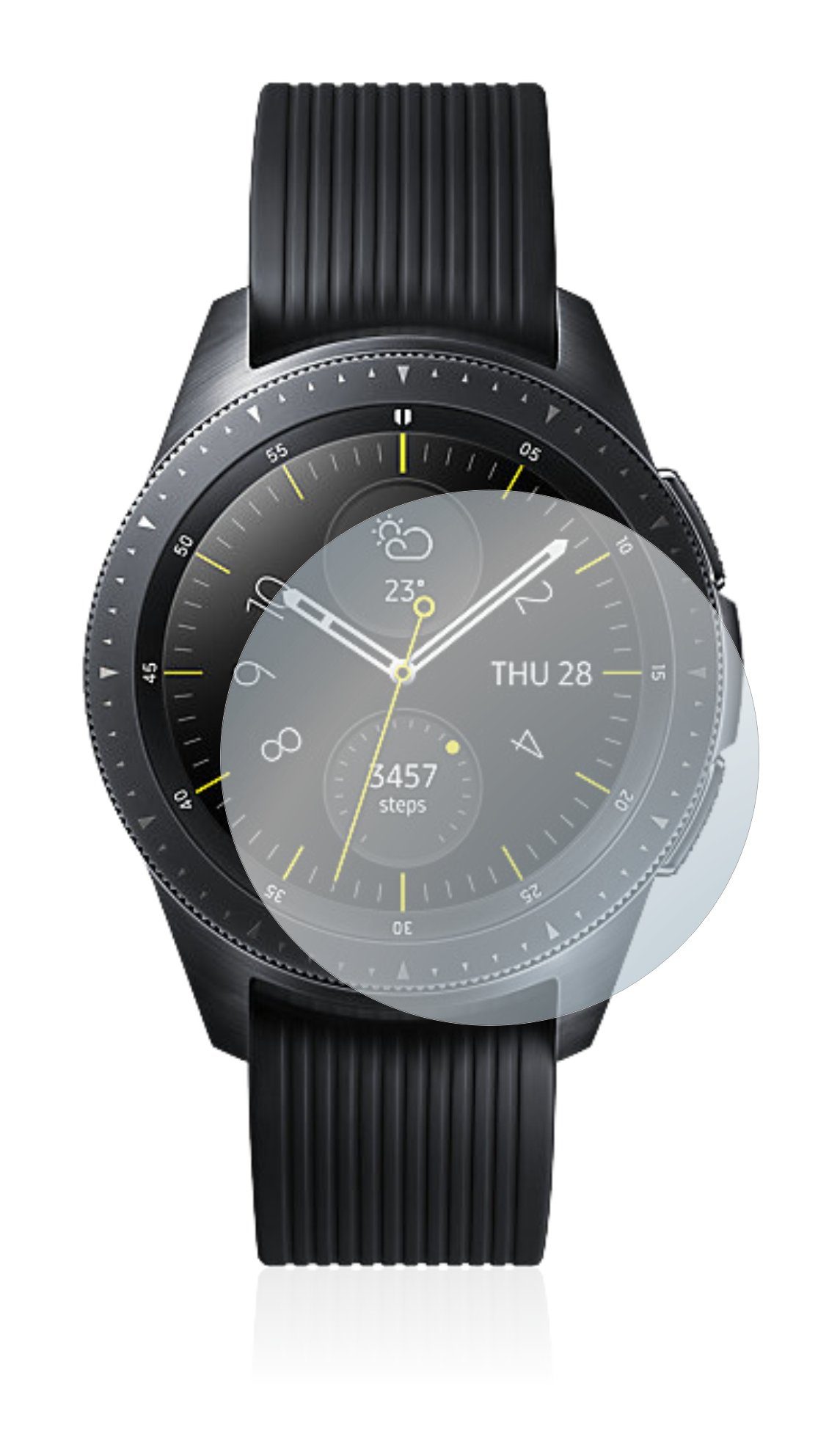 Savvies Schutzfolie »Panzerglas für Samsung Galaxy Watch (42 mm)«,  Schutzglas Echtglas 9H Härte klar Anti-Fingerprint online kaufen | OTTO