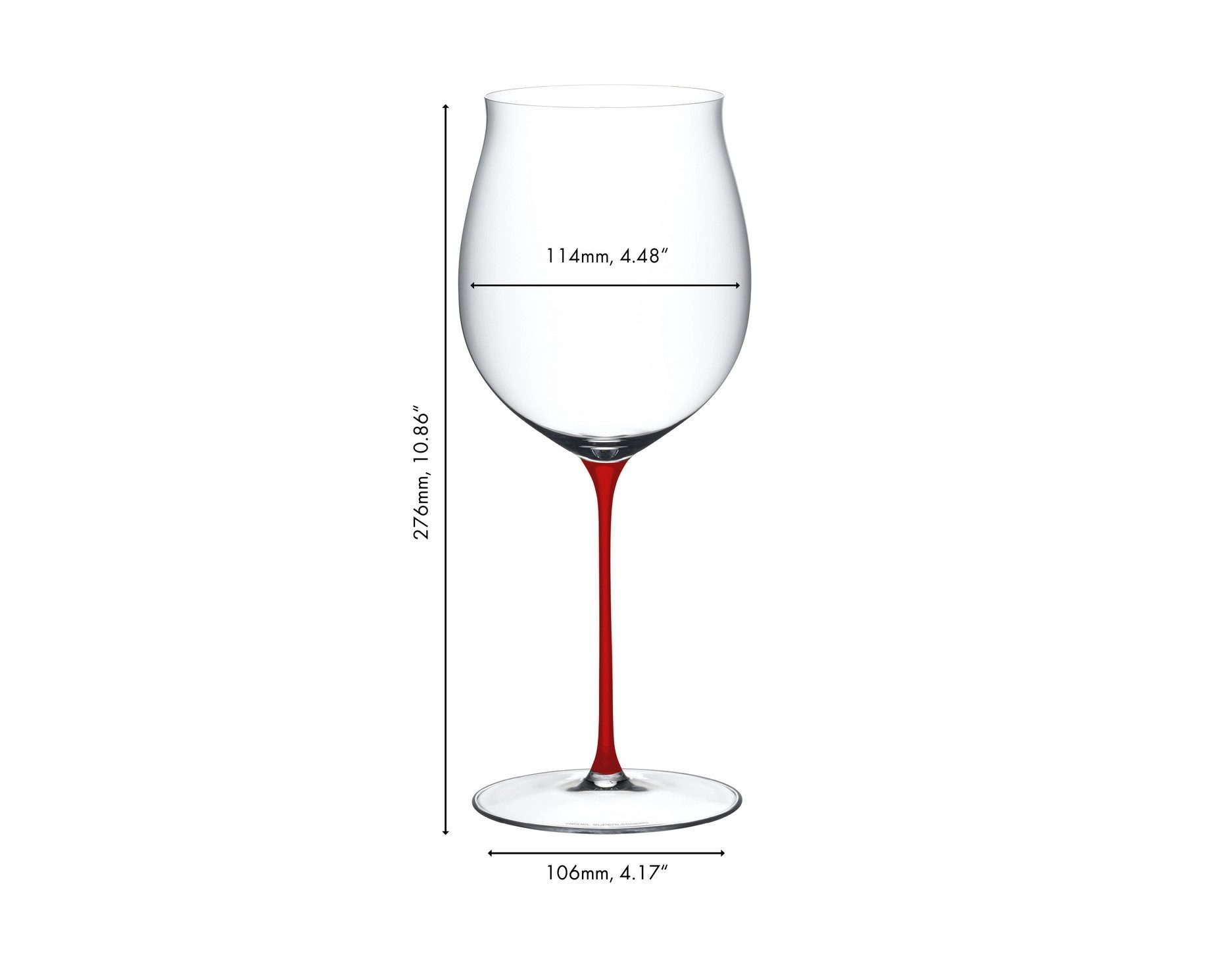 RIEDEL THE WINE GLASS COMPANY Rotweinglas Riedel Superleggero Rotweinglas Burgunder Rot, Kristallglas