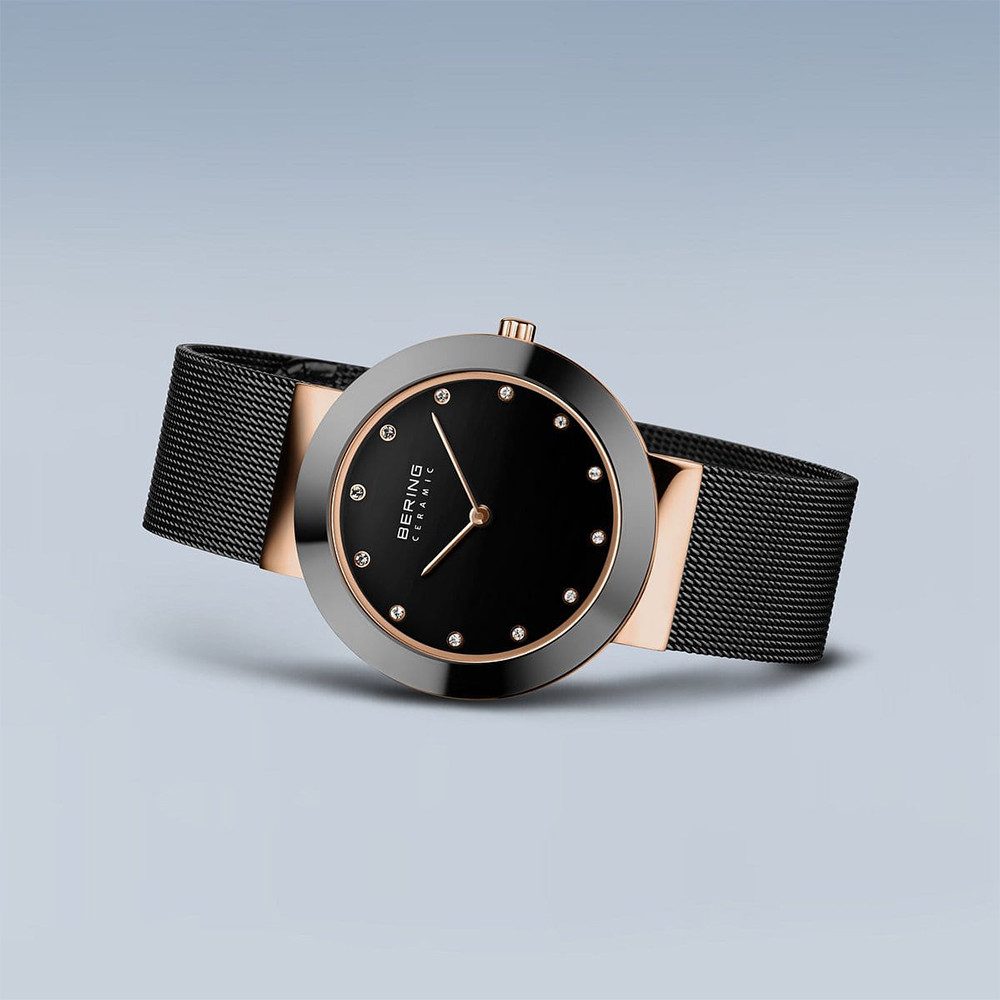 Bering Quarzuhr Bering Ceramic roségold glänzend 11435-166 11435-166, Hochwertiges Produkt mit zeitlosem Design, sorgfältiger Verarbeitung