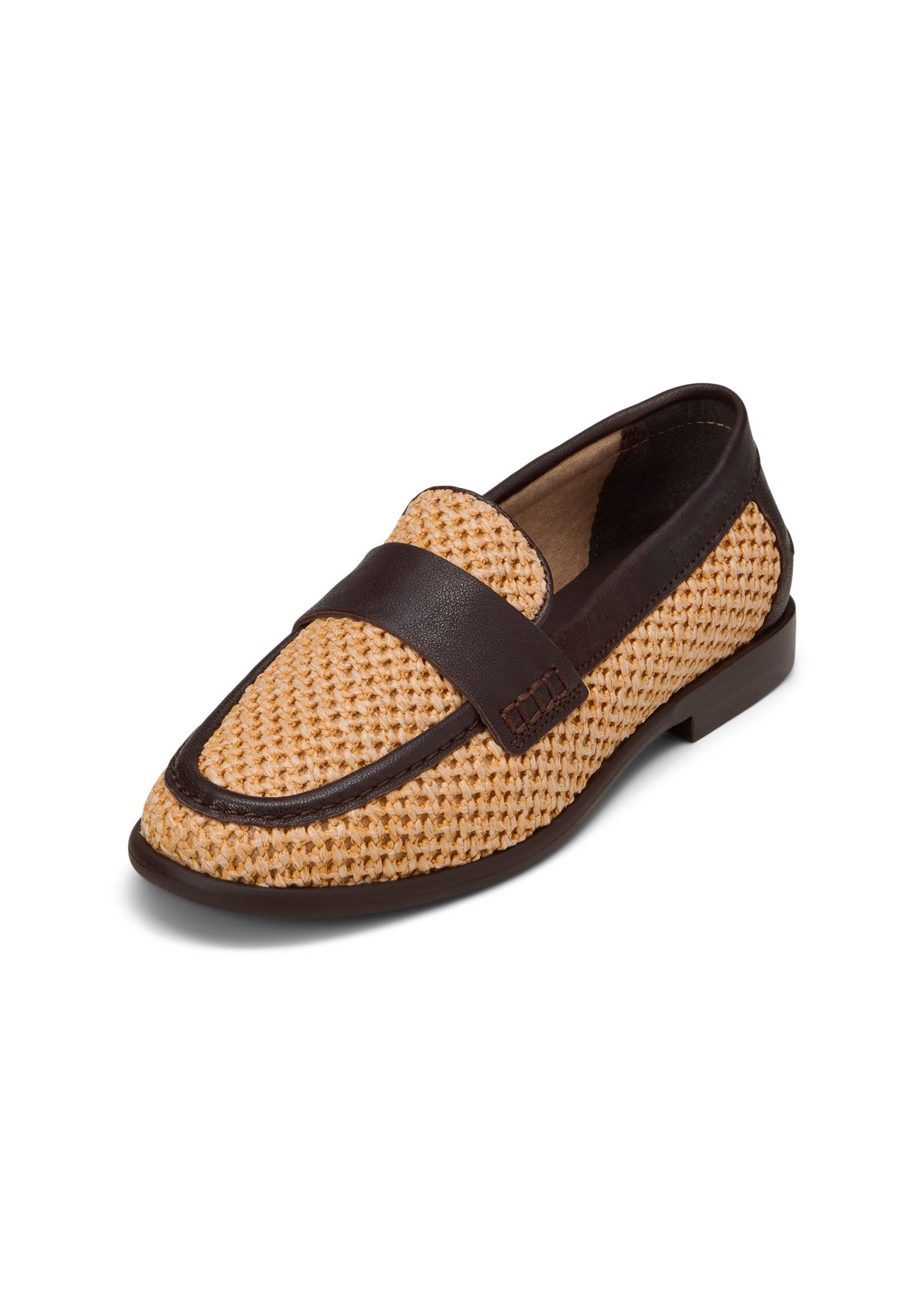 Marc O'Polo aus luftigem Raffiabast mit Leder Loafer