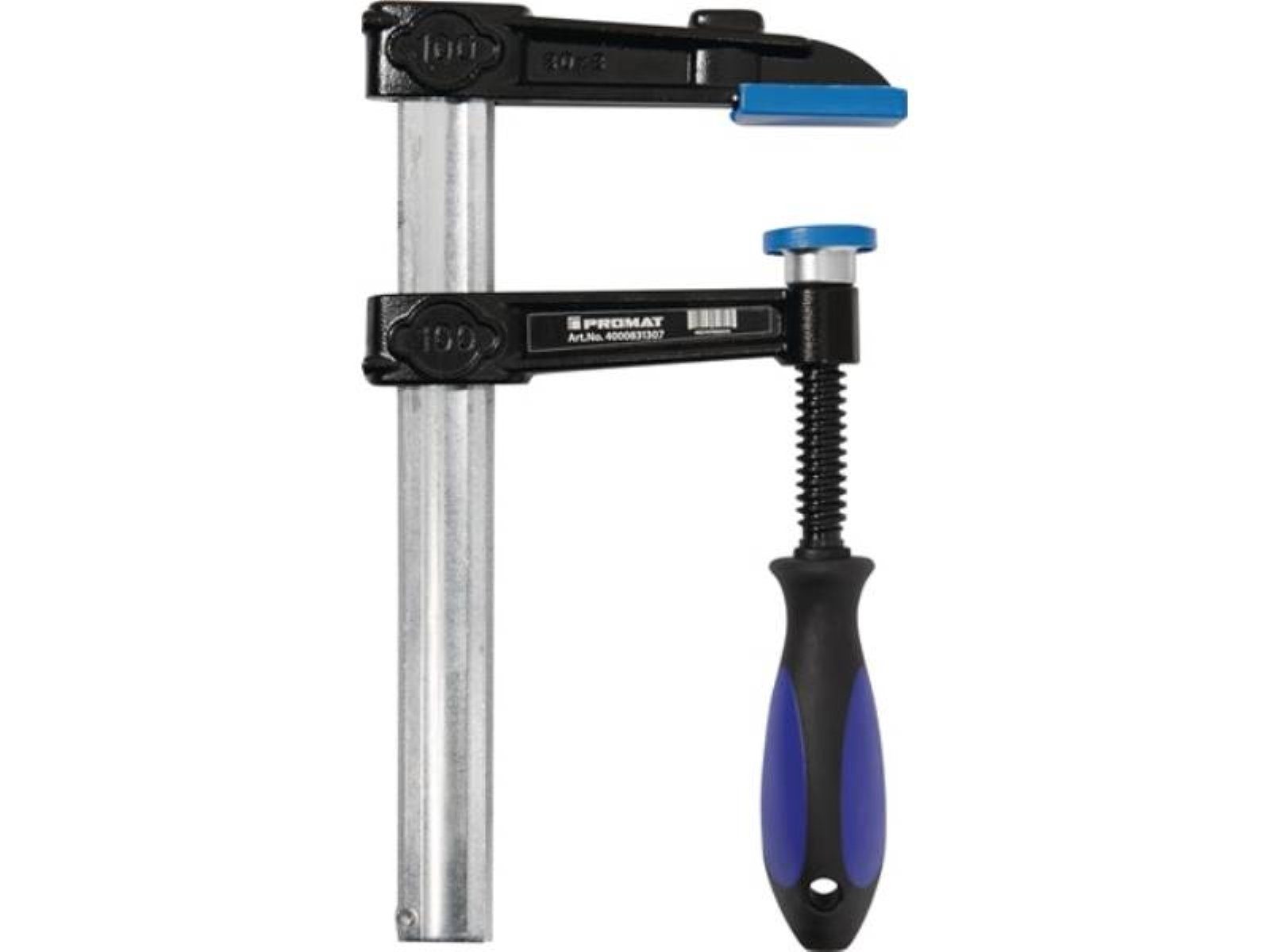 PROMAT Zwinge PROMAT Schraubzwinge Spann-W.200mm Ausladung 100mm Schienen-Q.30x8mm