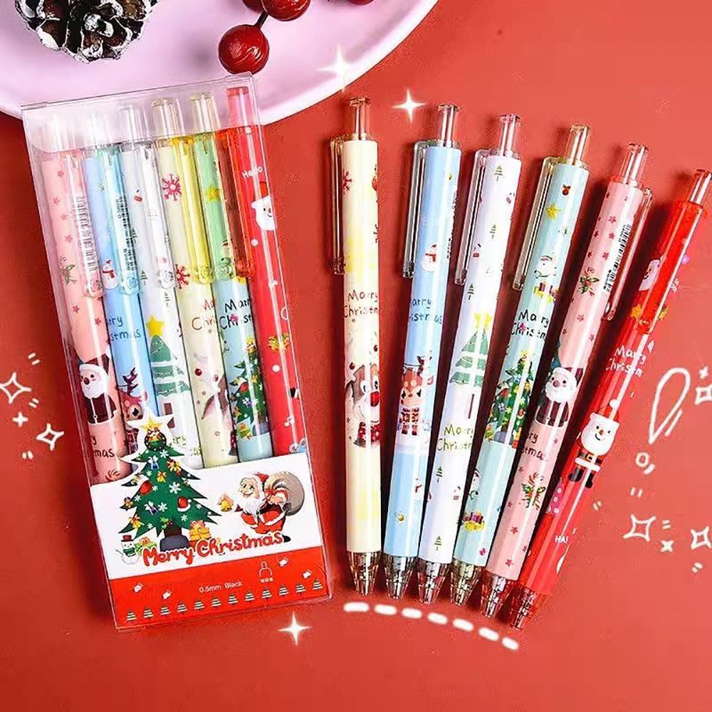 FOUORTUNATE-BEE Kugelschreiber 12 Stuck Weihnachtsstifte Kugelschreiber Weihnachten, (Schneemann Stifte Weihnachtsstifte Set, 12-tlg), für Weihnachts Schule Wei – Bild 2 von 5