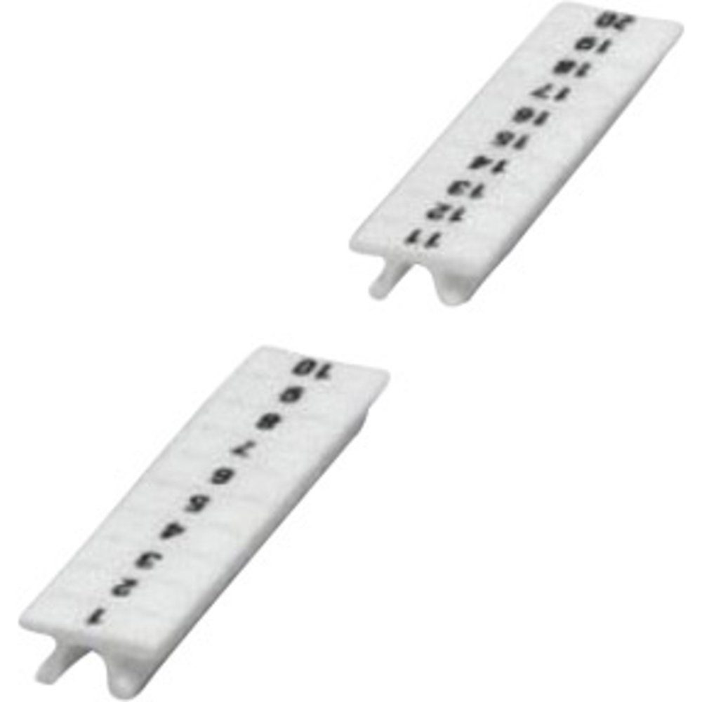 Phoenix Contact Zusatzklemmen ZB 8,LGS:FORTL.ZAHLEN 11-20 - Klemmenmarkierung ZB 8,LGS:FORTL.ZAHLEN, (ZB 8.LGS:FORTL.ZAHLEN 11-20)