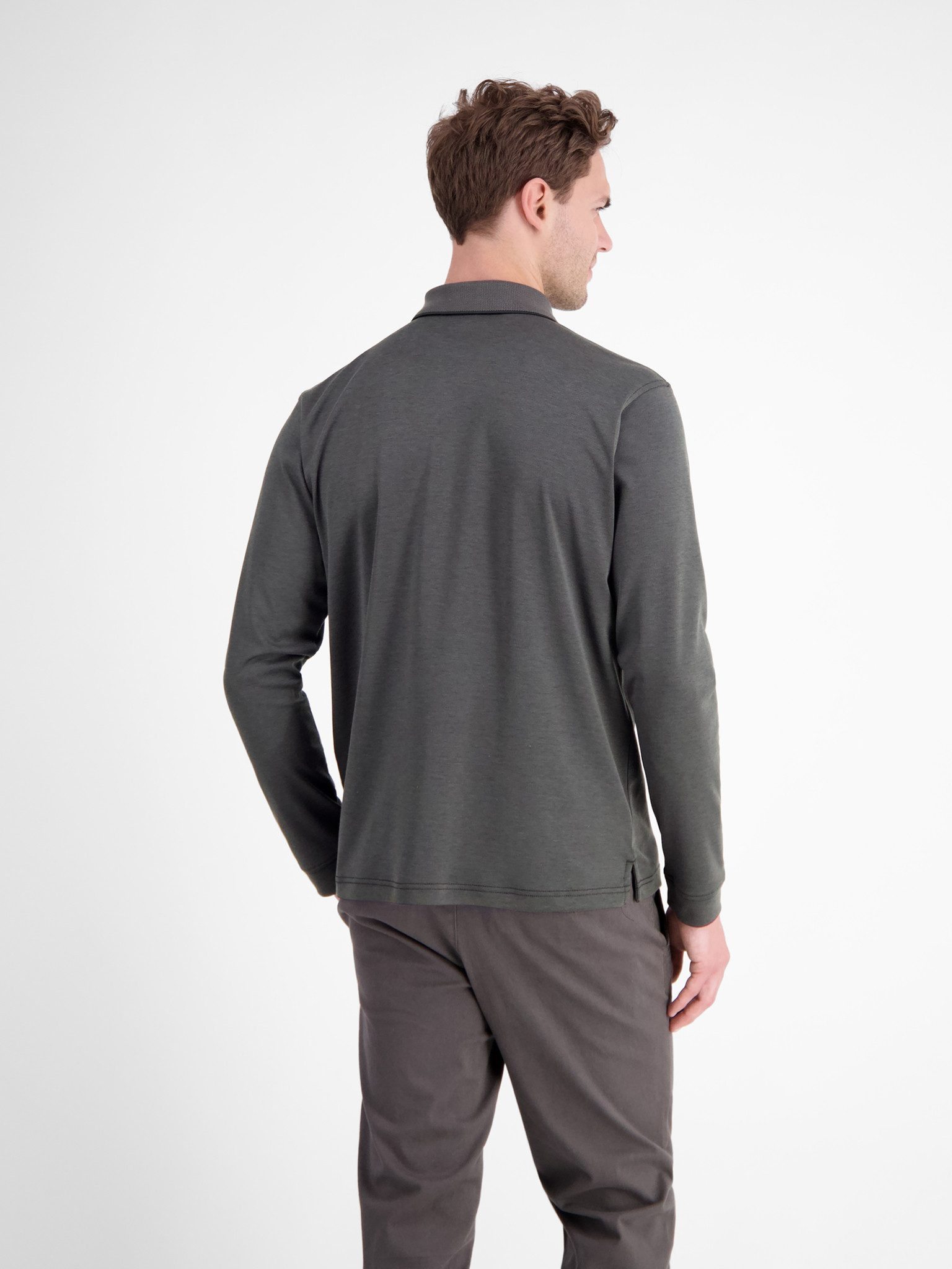 LERROS Langarm-Poloshirt mit Logo-Stickerei günstig online kaufen