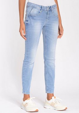 GANG Skinny-fit-Jeans 94NELE X-CROPPED mit seitlichen Dreieckseinsätzen für eine tolle Silhouette