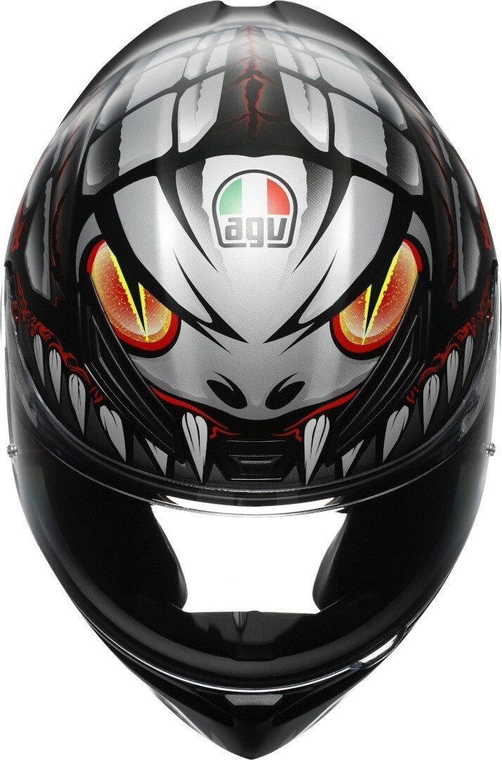 AGV Motorradhelm K1 S Lyzard Helm, vorbereitet für Kommunikationssystem