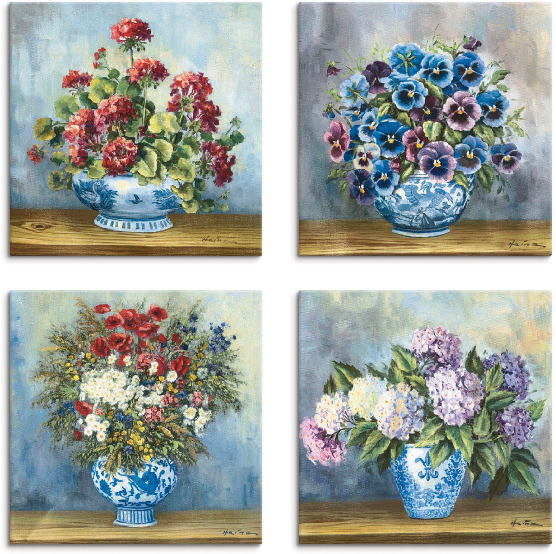 Artland Leinwandbild Blumen Bouqets, Blumen (4 günstig online kaufen