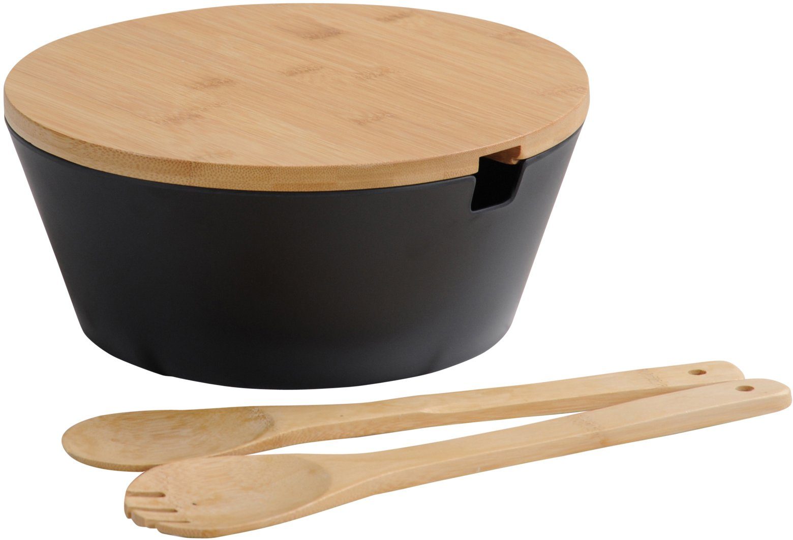 KESPER® Salatschüssel, Kunststoff, inkl. Salatbesteck