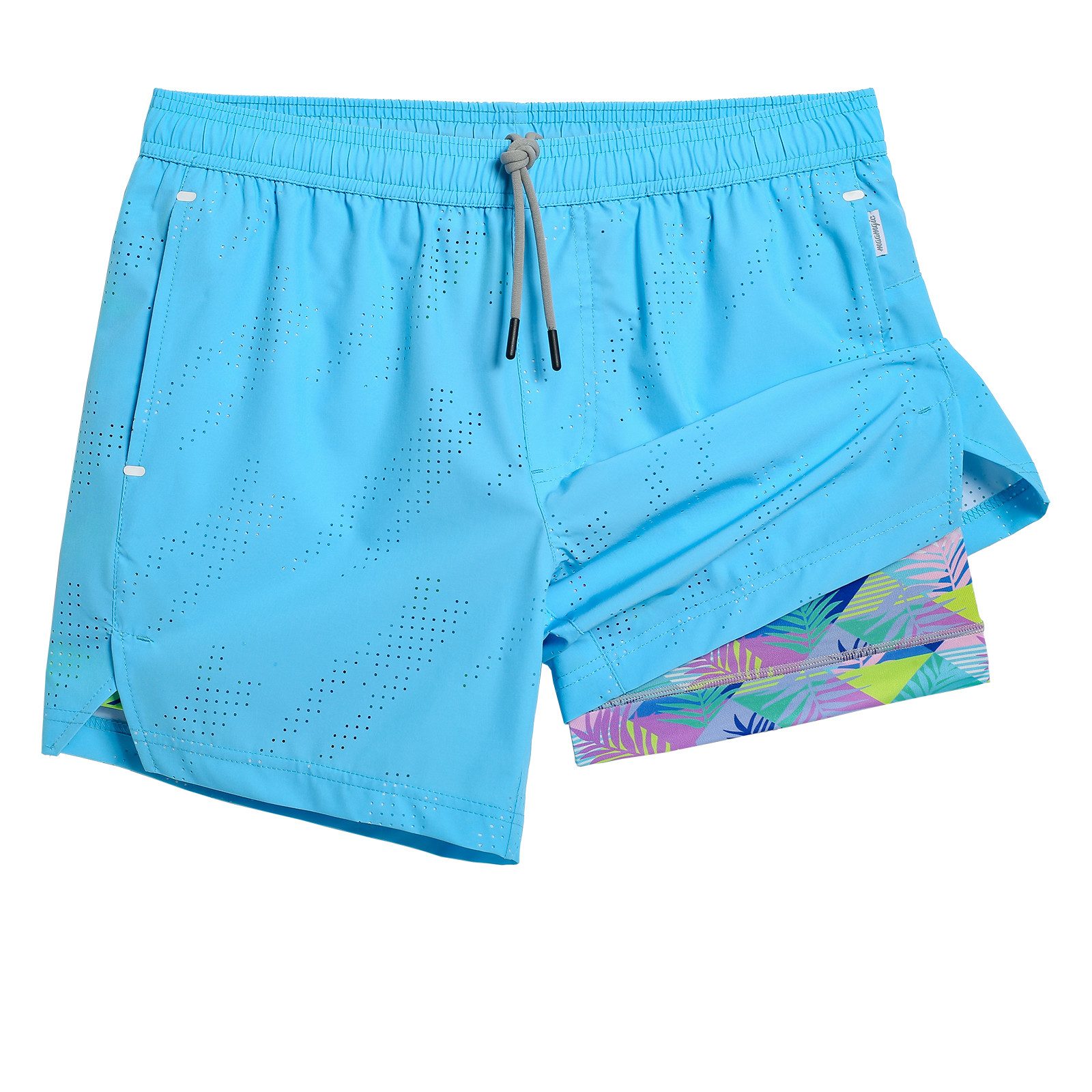MaaMgic Laufshorts Herren 2-in-1 atmungsaktiv Trainingsshorts Stretch kurz Sporthose (1-tlg)