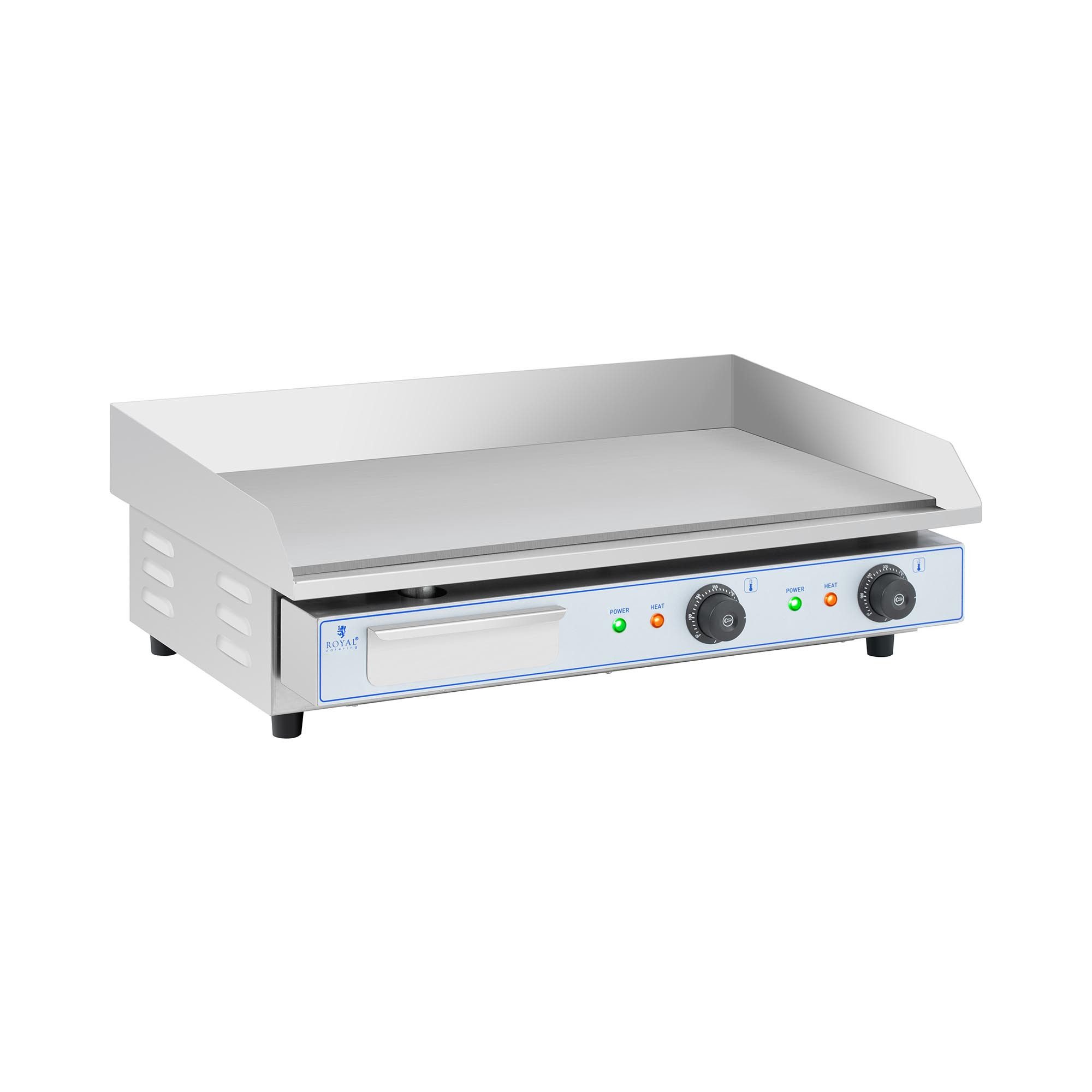 Royal Catering Elektrogrill Doppel Elektro Grillplatte 73 x 40 cm Griddleplatte glatt 2 x 2200 W, 4400 W