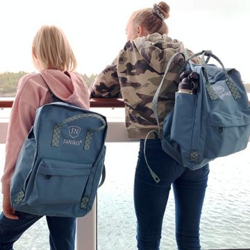 JN JuNiki´s Rucksack Retro Innovation, Im Stile eines Klassikers, mit vergrößerten Seitentaschen zur Aufnahme Deiner JuNiki´s® Trinkflaschen, XL-Größe, damit Du alles Wichtige mitnehmen kannst