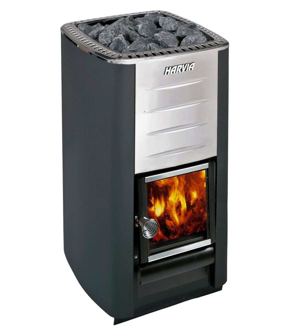 HARVIA Saunaofen Harvia M3 Holz-Saunaofen 16,5 kW, 16.5 kW, Manuelle Steuerung, Holzbefeuerung; Gleichmäßige Wärmeverteilung; Aufgussbetrieb