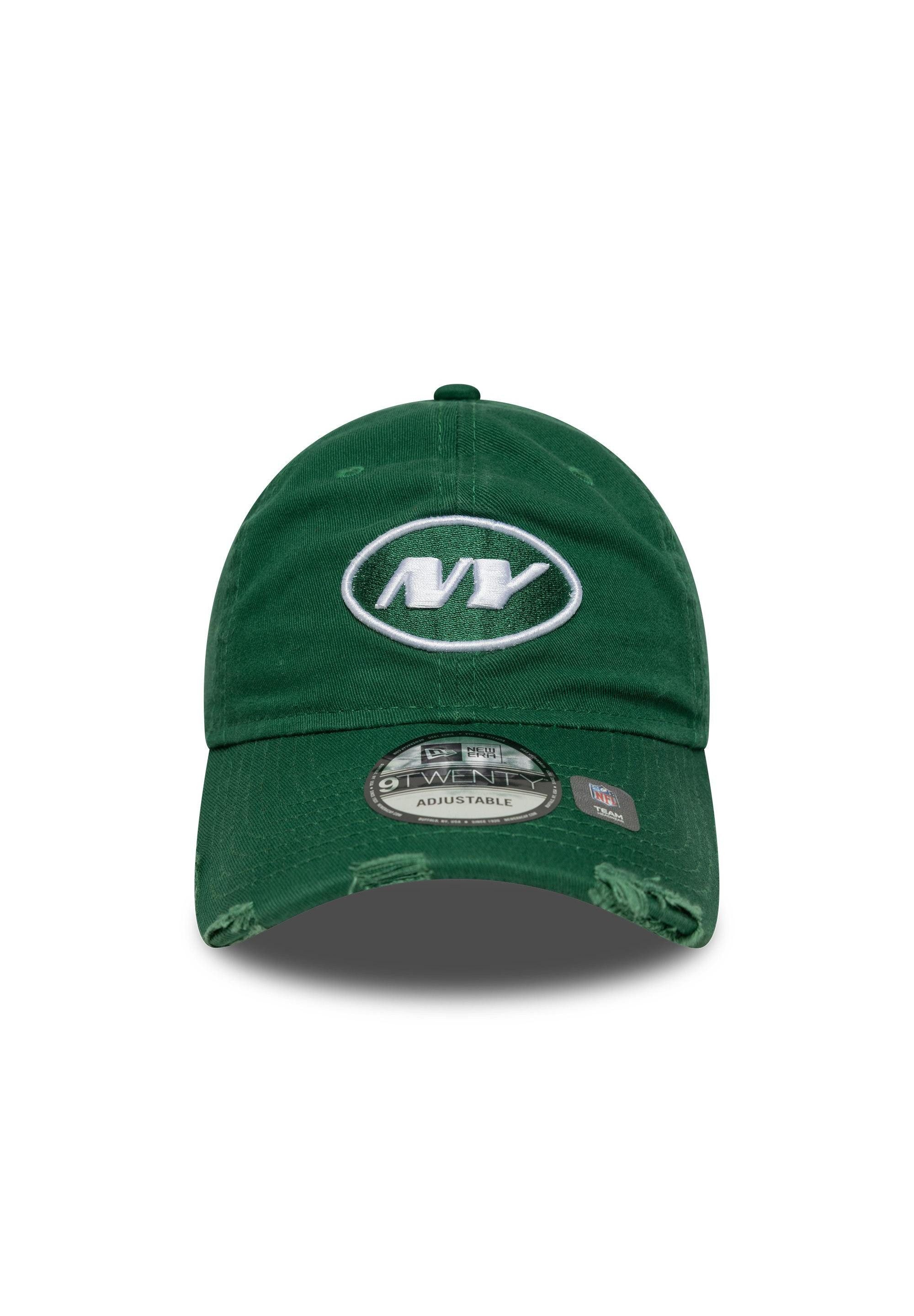 New Era Baseball Cap New York Jets NFL Wash Distressed 9Twenty Cap Grün (1-St)