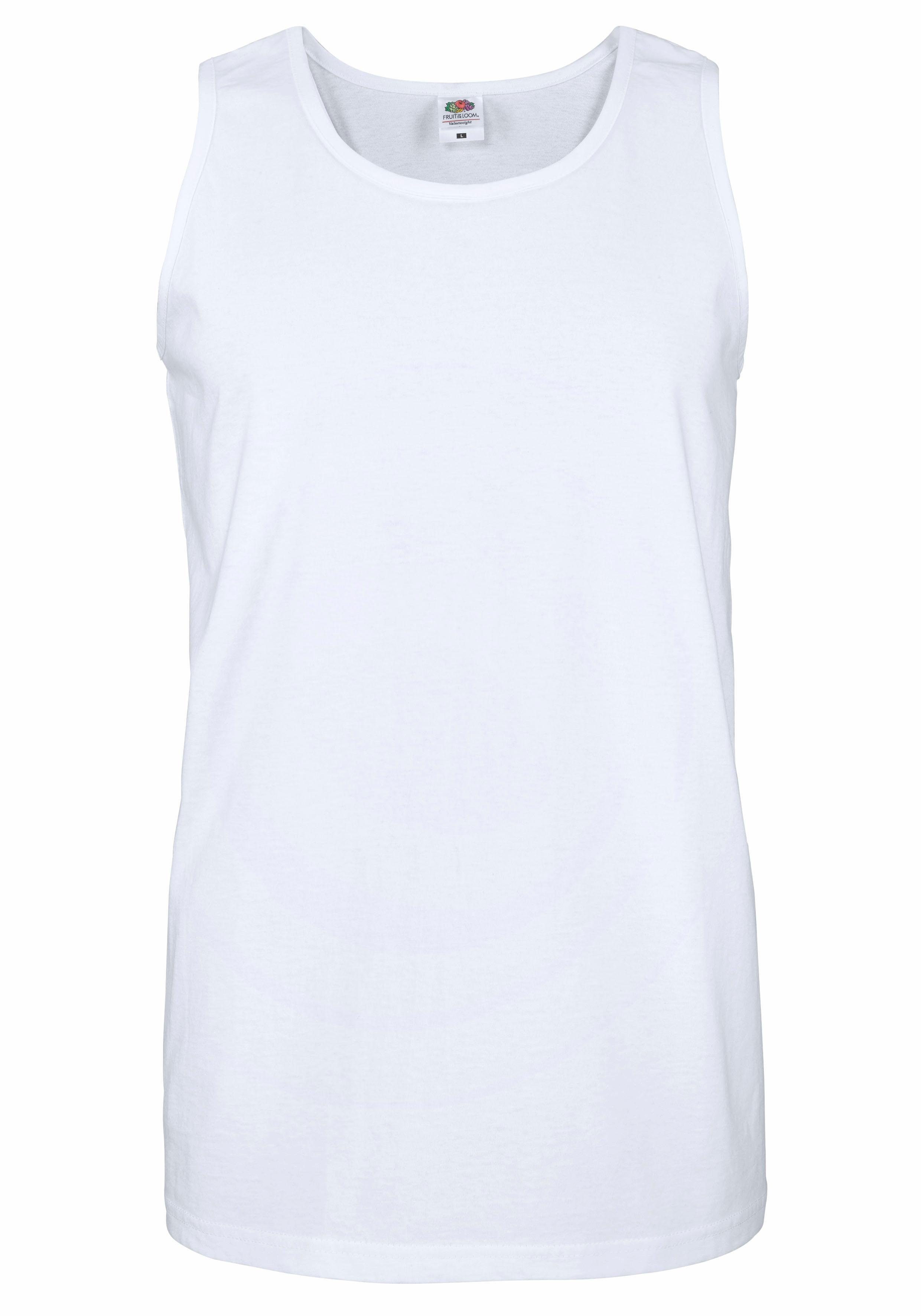 Fruit of the Loom Tanktop (Packung, 2-tlg) aus reiner Baumwolle