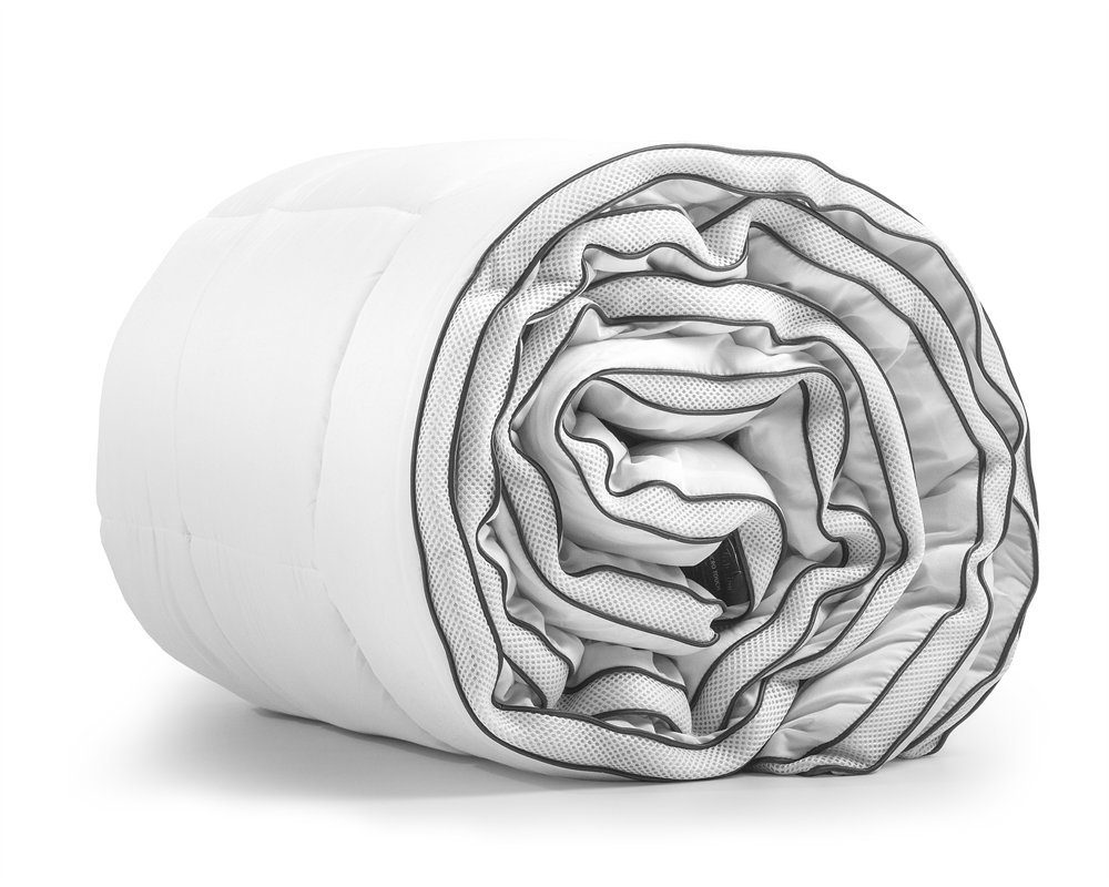 Sitheim-Europe Microfaserbettdecke 3D Air Micro Touch - Einzelbettdecke Weiß 400 g / m² 10089, Füllung: Kunstfaser, Füllung: Kunstfaser, Geeignet für alle Jahreszeiten