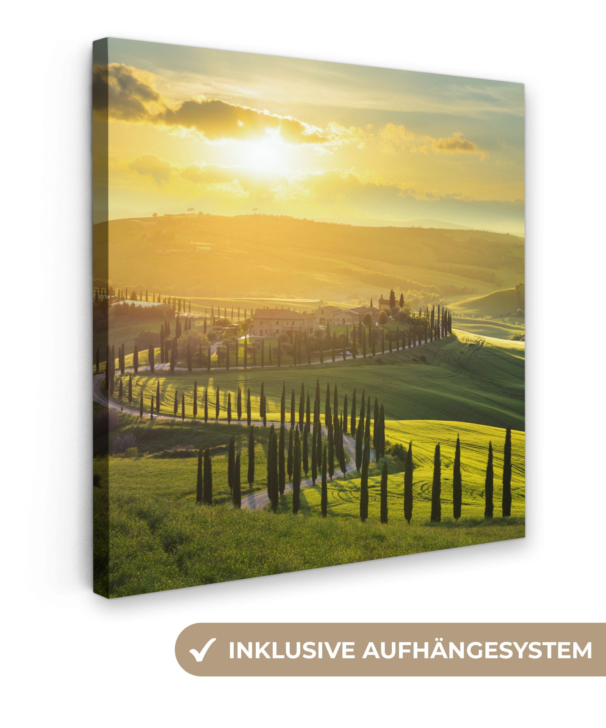 OneMillionCanvasses® Leinwandbild Toskana - Sonne - günstig online kaufen