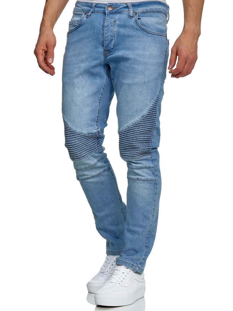 Tazzio Slim-fit-Jeans 16517 in cooler Biker-Optik