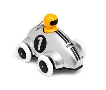 BRIO® Nachziehspielzeug Kleinkindwelt Rollspielzeug Push & Go Rennwagen Silber Edition 30232