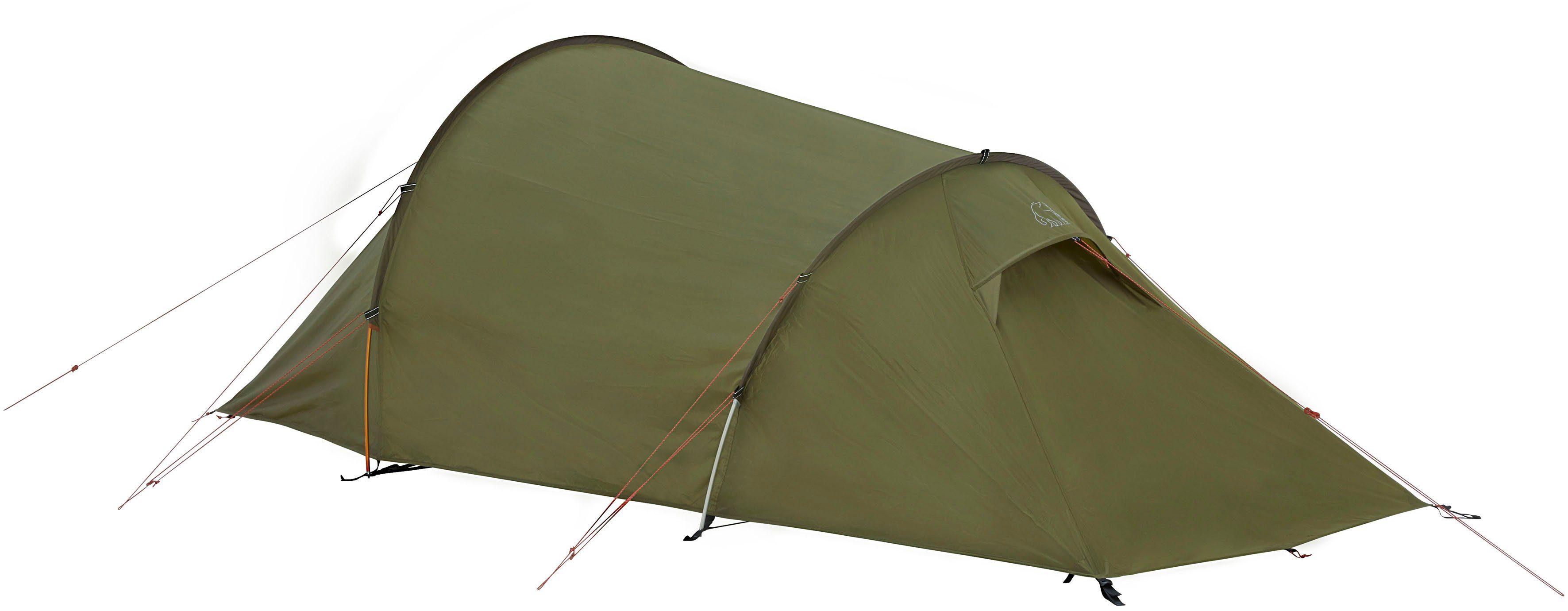 Olive, Nordisk Tunnelzelt (Packung, tlg) Halland Personen: 2 Dark Tent 1 PU 2