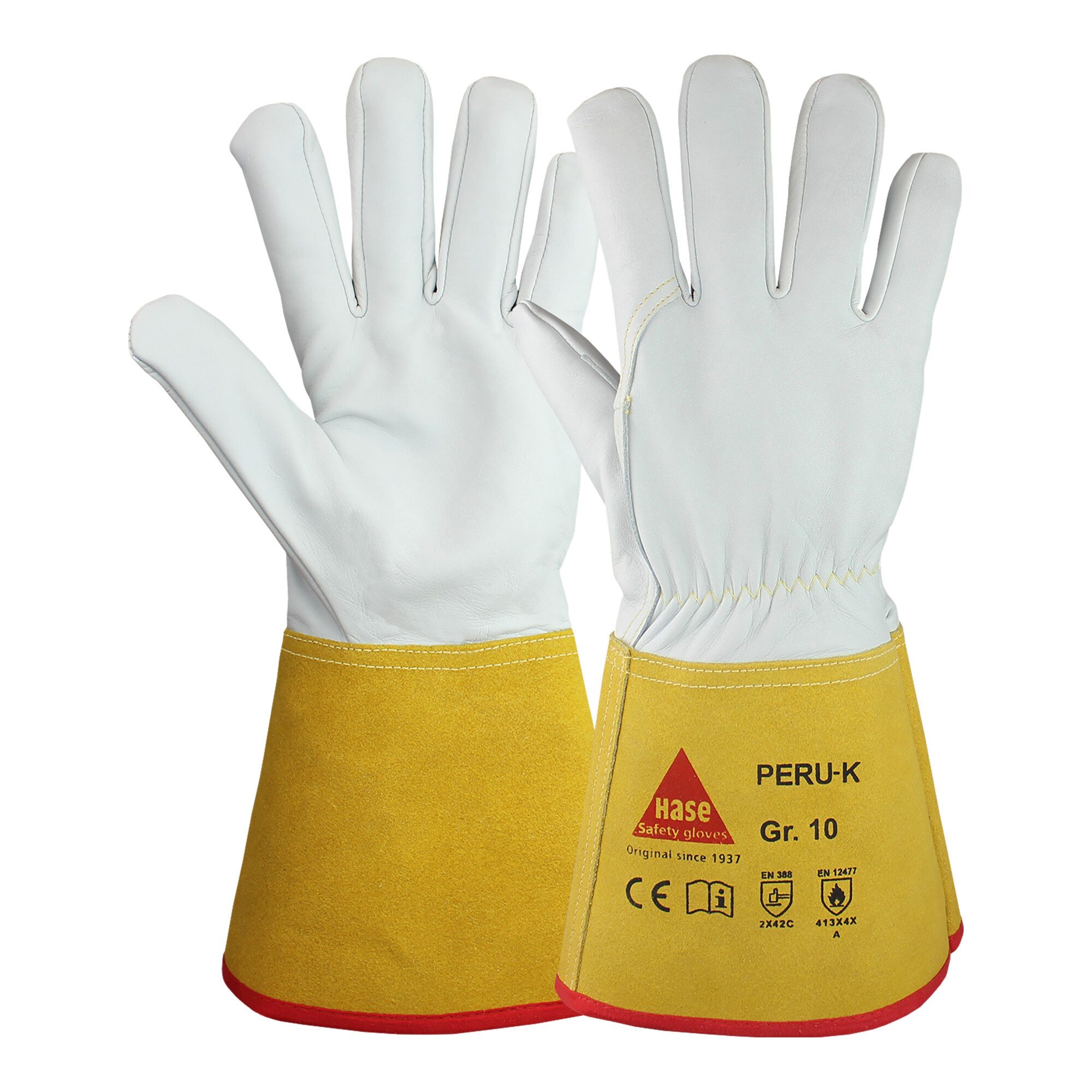 Hase Universal Hase Peru K Schweißerhandschuh aus Schafsnappaleder Größe 10 10 Stk