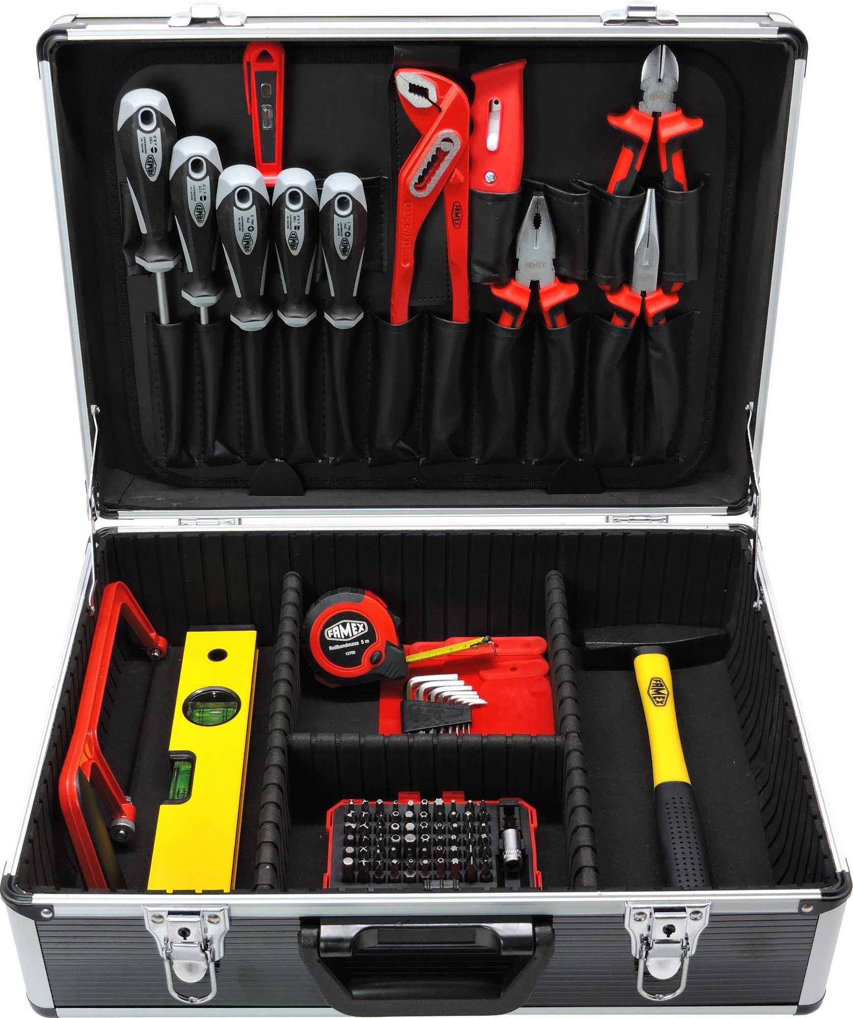 164-St), abschließbar Satz, FAMEX Werkzeugset mit (Werkzeug Werkzeug, gefüllt 745-48 Werkzeugkoffer