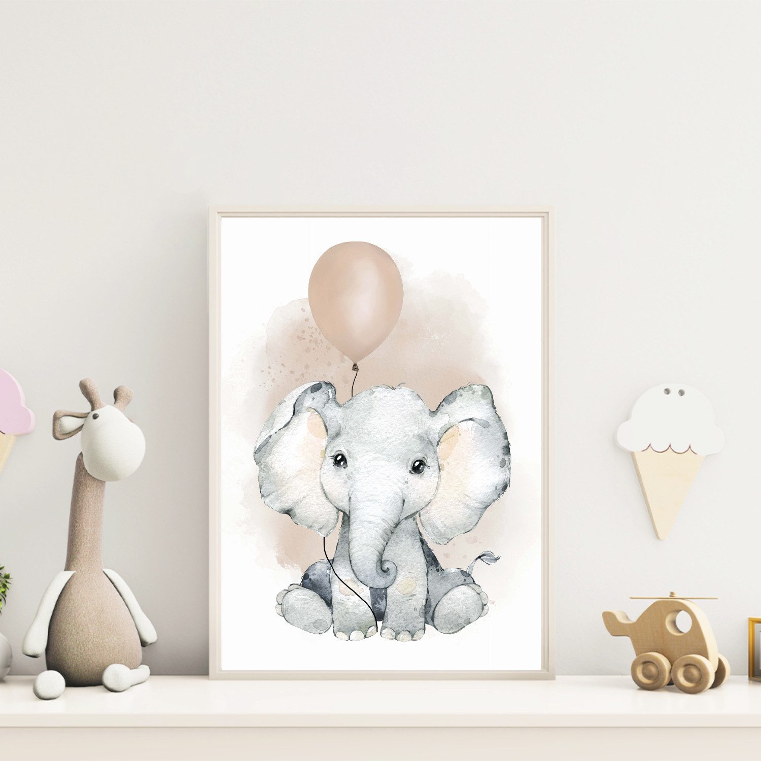 MeinBaby123® Poster Bilder Kinderzimmer, Poster Kinderzimmer Deko, Babyzimmer Deko, Spruch Wandbilder, Boho, Tiere – Bild 4 von 5